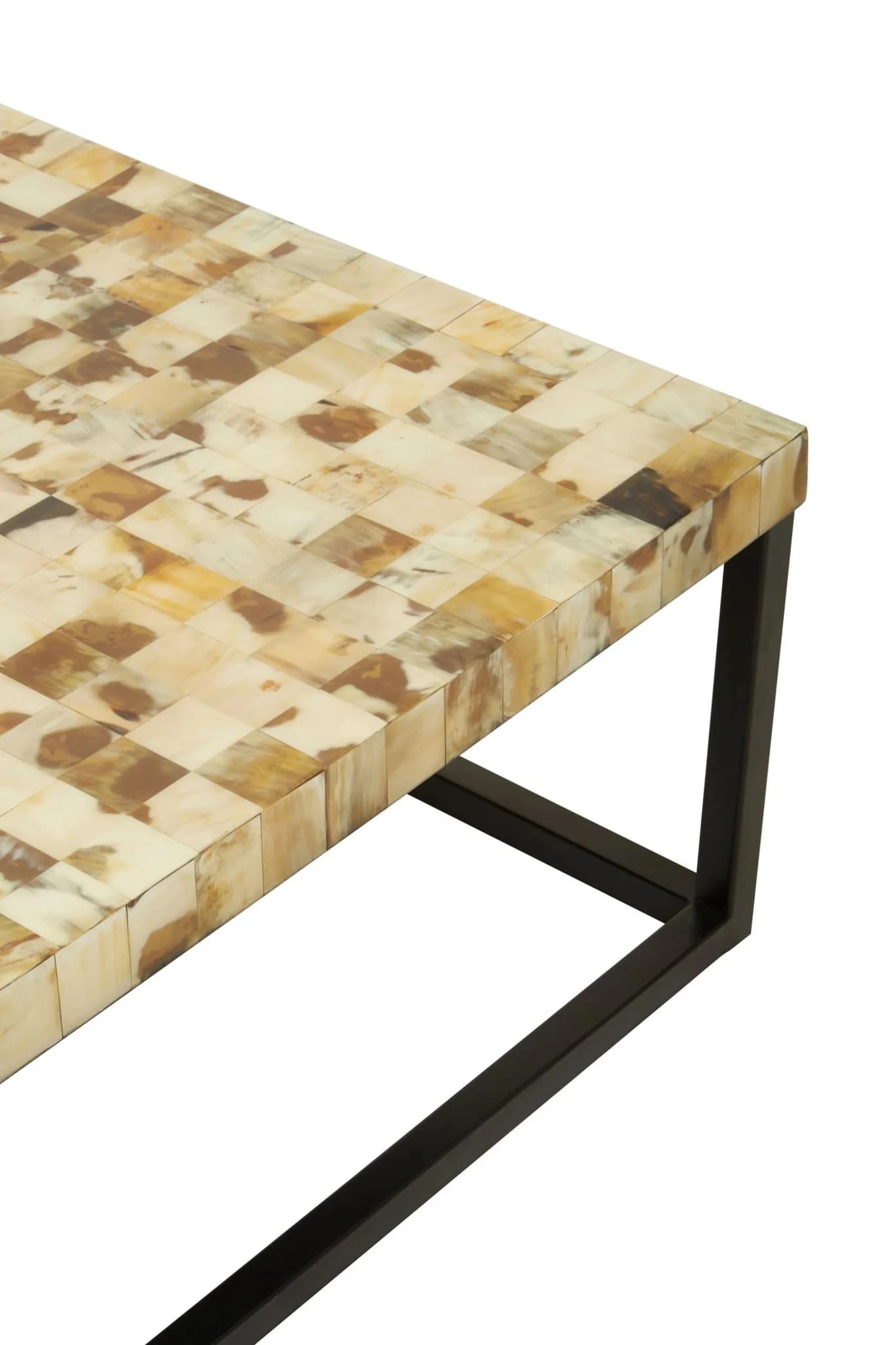 Obra Cream Mother of Pearl Square Coffee Table - Tables, photo 4 of 5