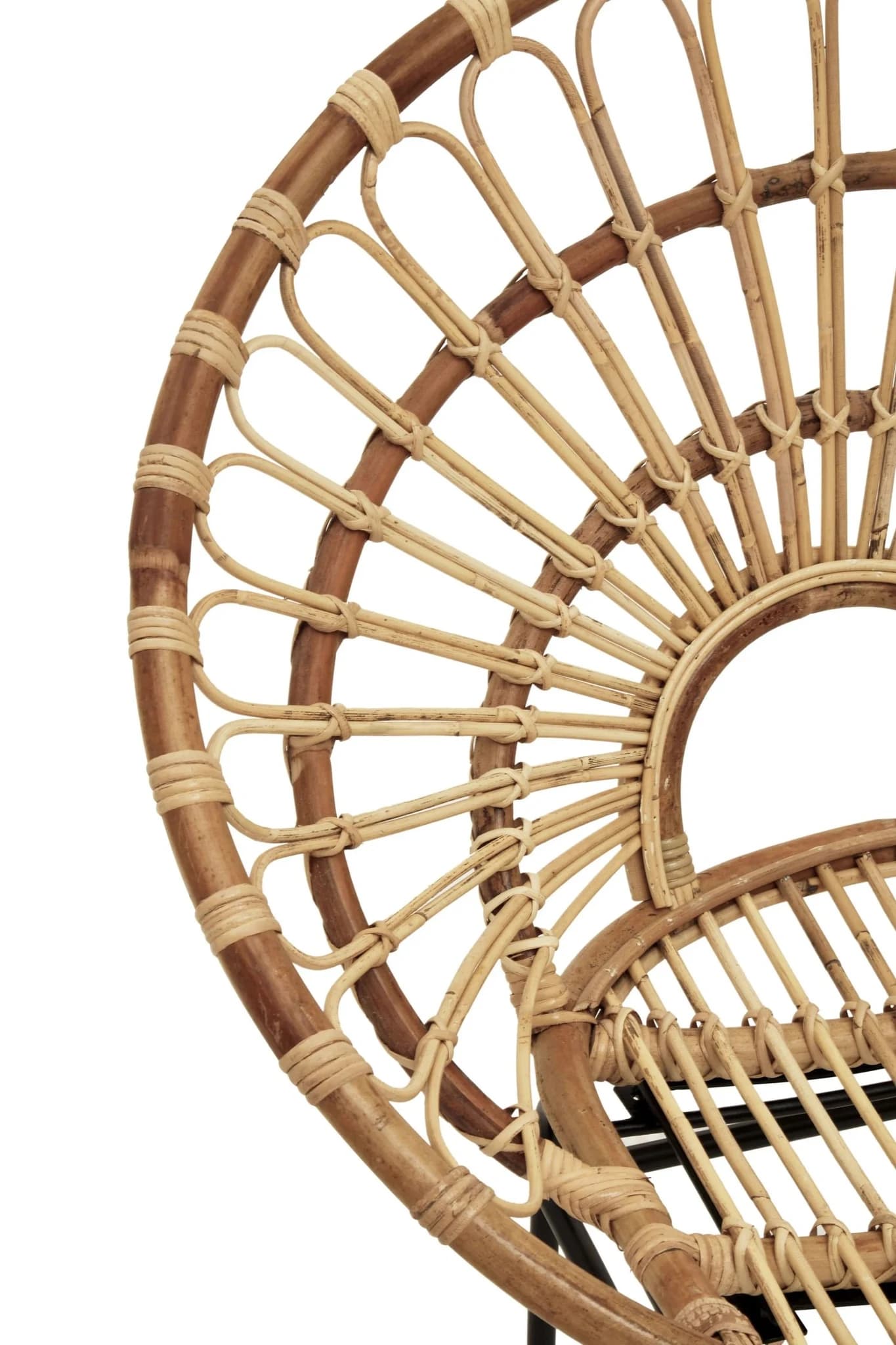 Java Natural Rattan Round Back Accent Chair - Seating, photo 6 of 8