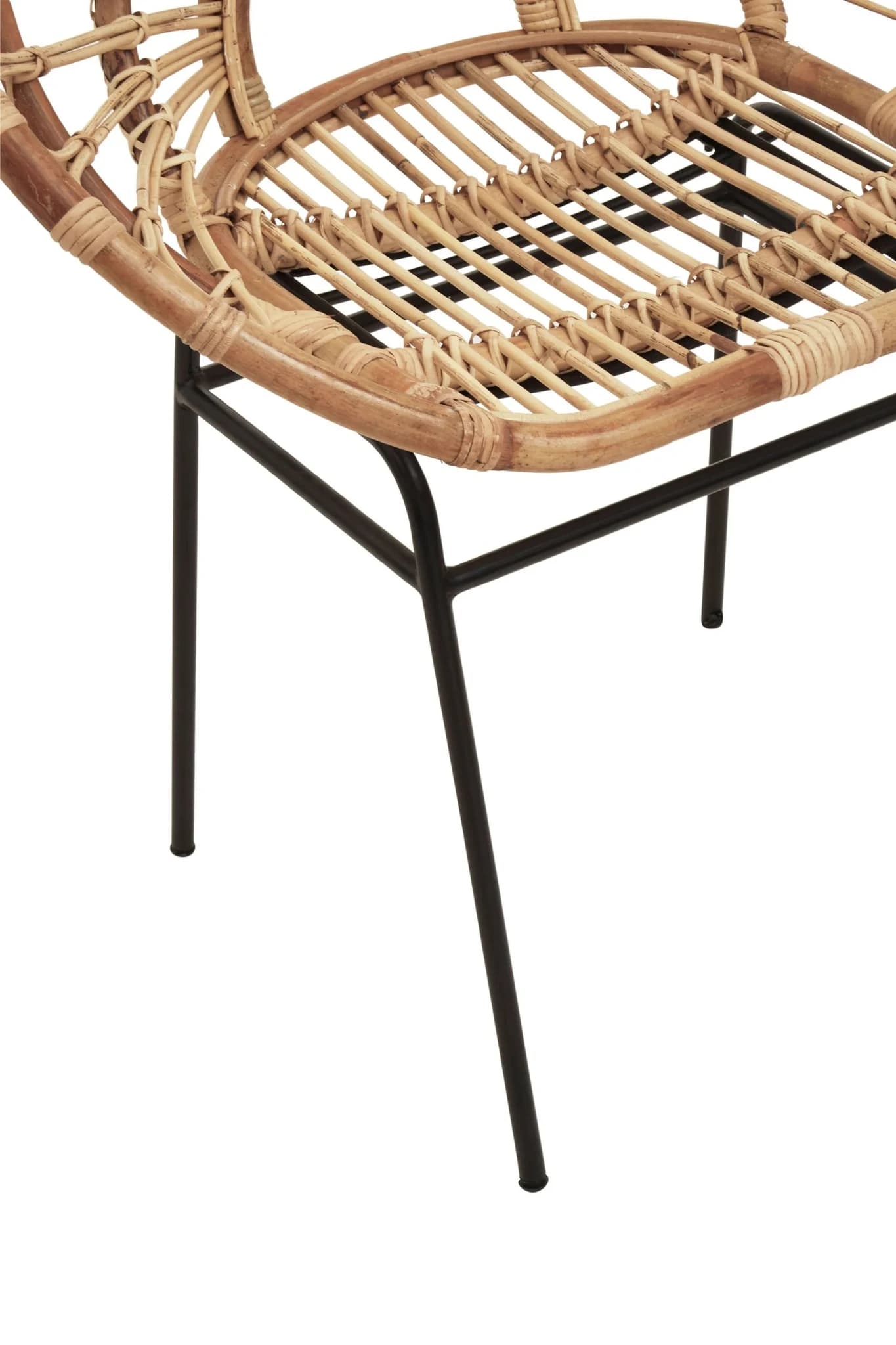 Java Natural Rattan Round Back Accent Chair - Seating, photo 5 of 8