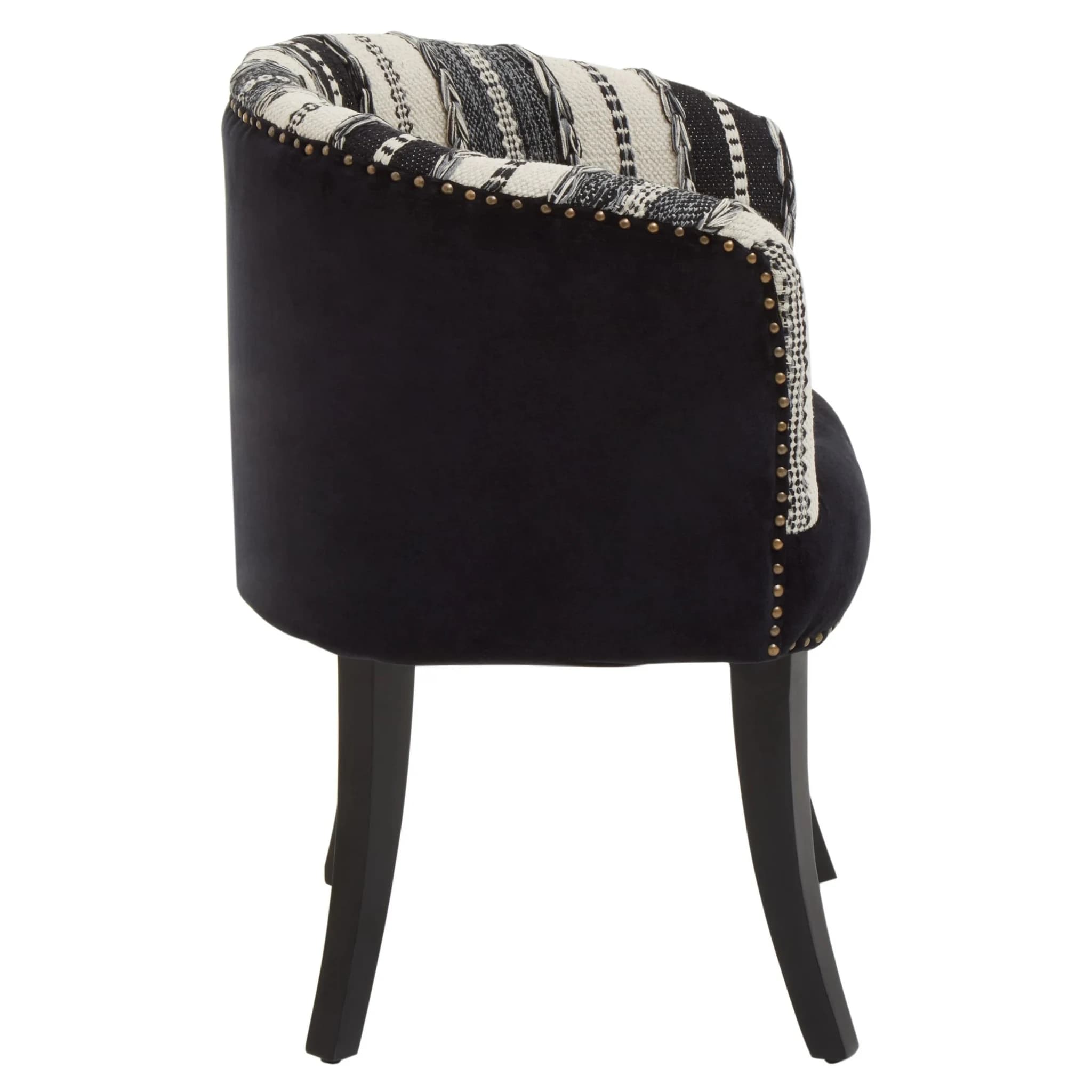 Cefena Black and White Chair - Seating, photo 8 of 8