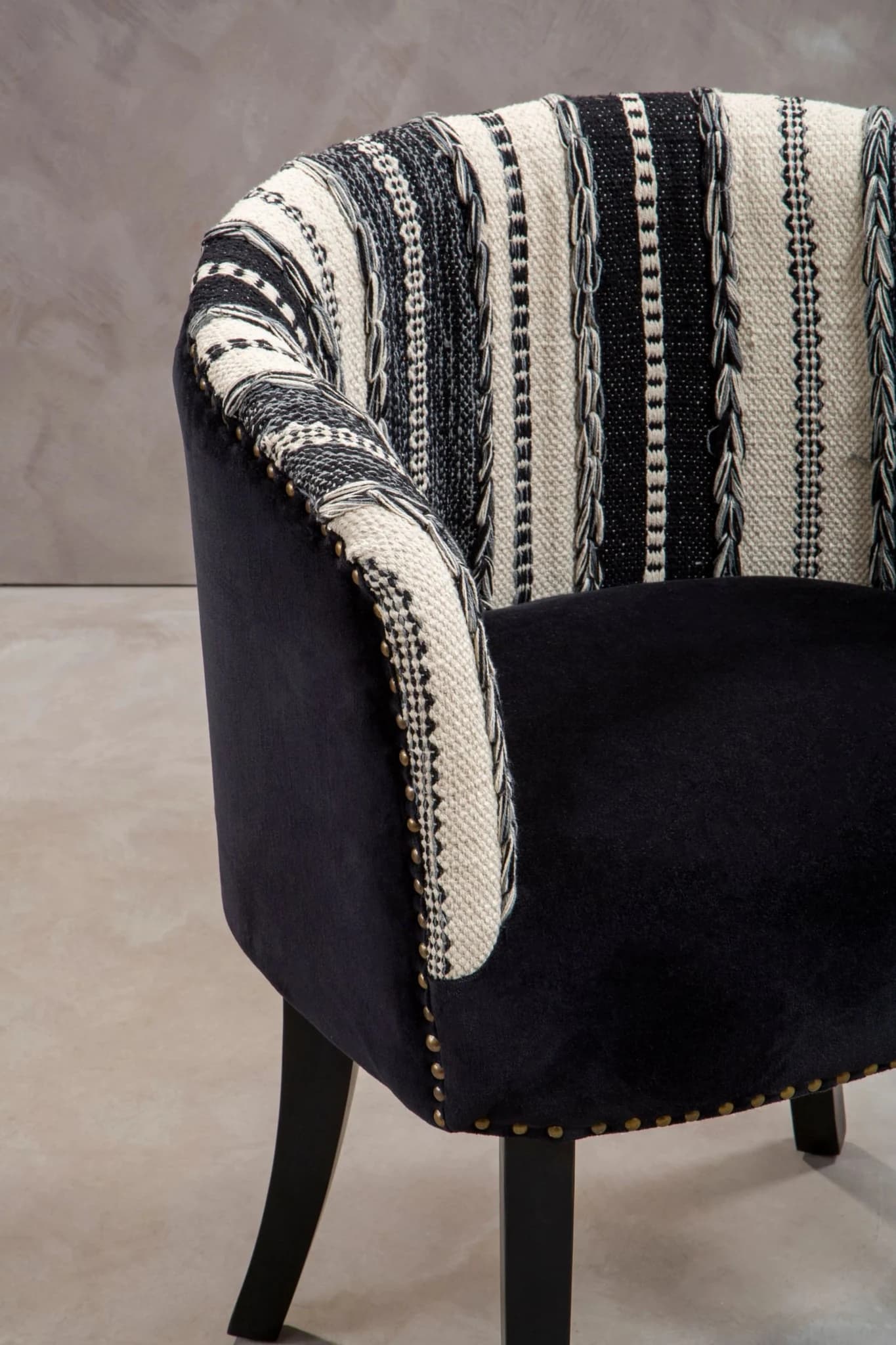 Cefena Black and White Chair - Seating, photo 5 of 8