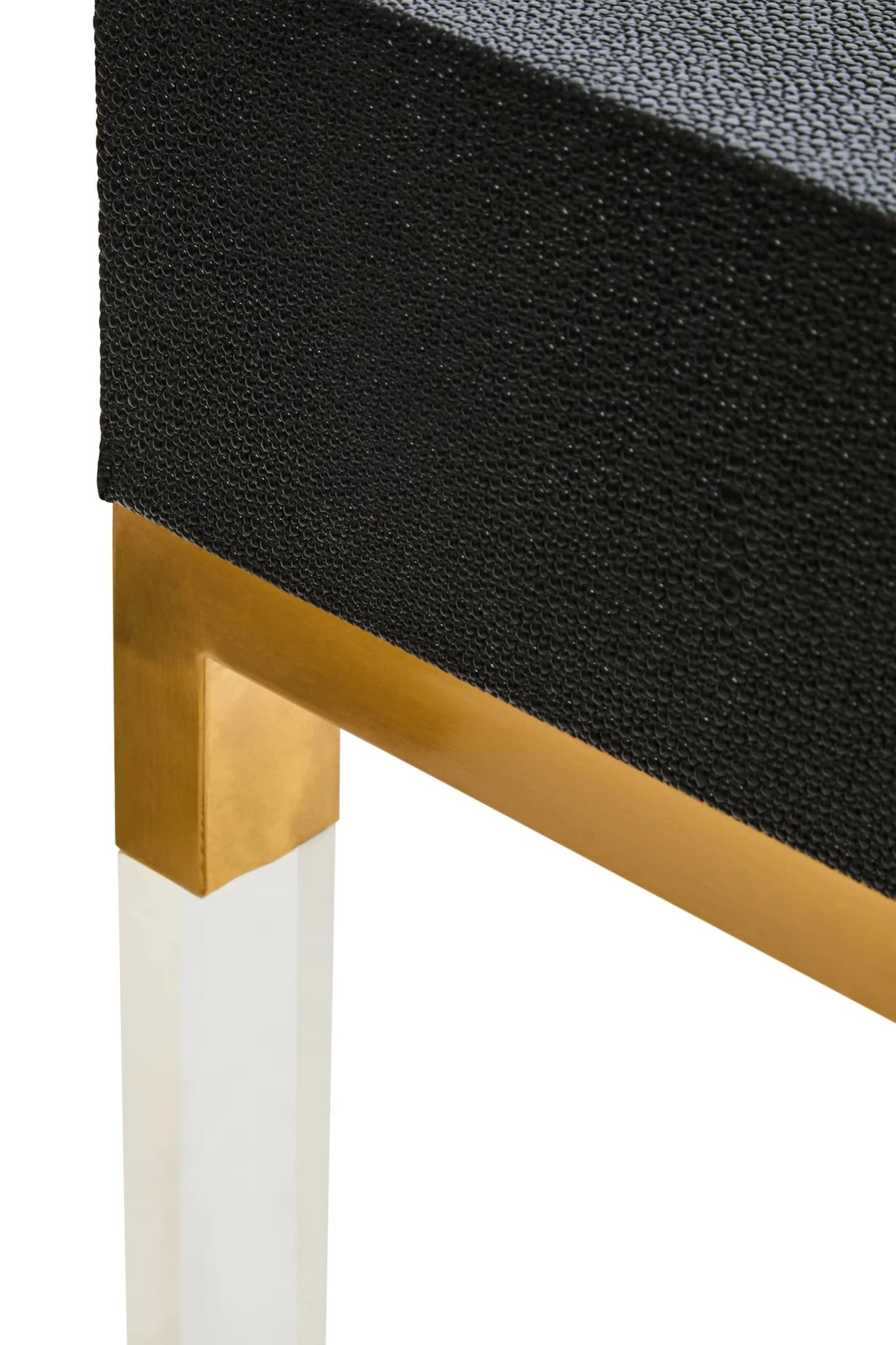 Cardona Black Shagreen Effect 2 Drawer Console Table - Tables, photo 6 of 8