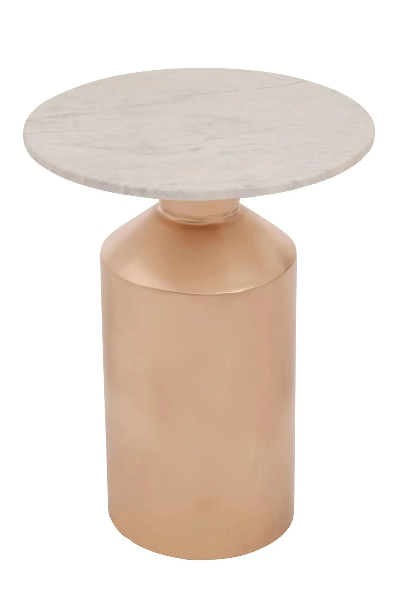 Amira Marble Top Gold Base Side Table. - Tables, photo 2 of 5