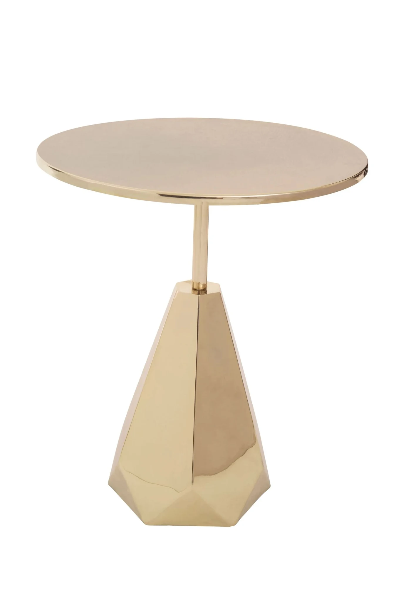 Amira Shiny Gold Side Table - Tables, photo 2 of 5