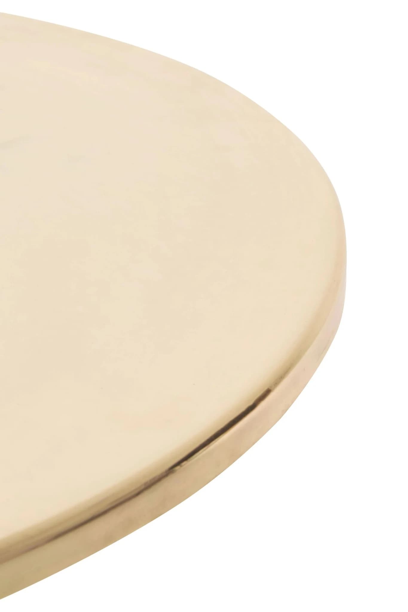 Amira Shiny Gold Side Table - Tables, photo 4 of 5