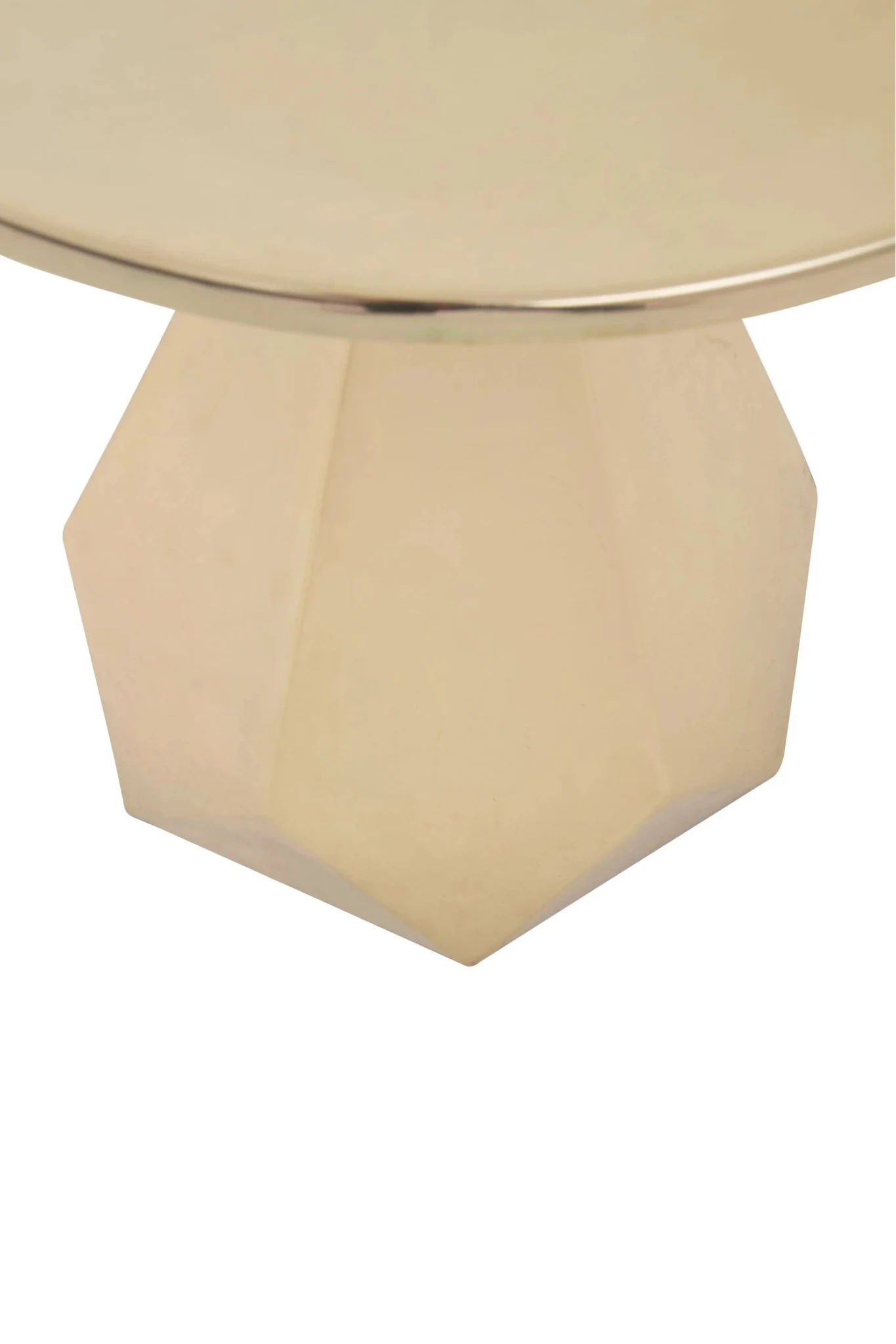 Amira Shiny Gold Side Table - Tables, photo 3 of 5