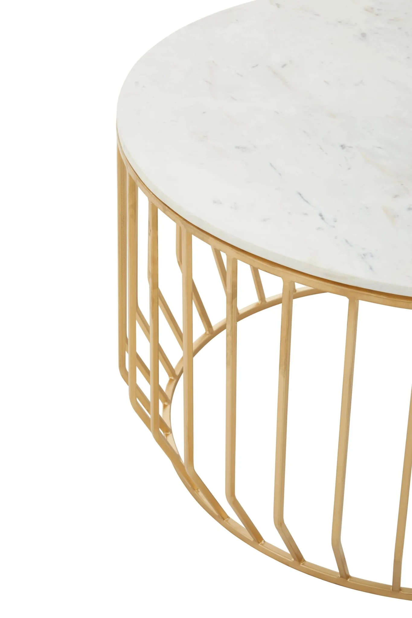 Pali White Marble And Gold Coffee Table. - Tables, photo 5 of 5