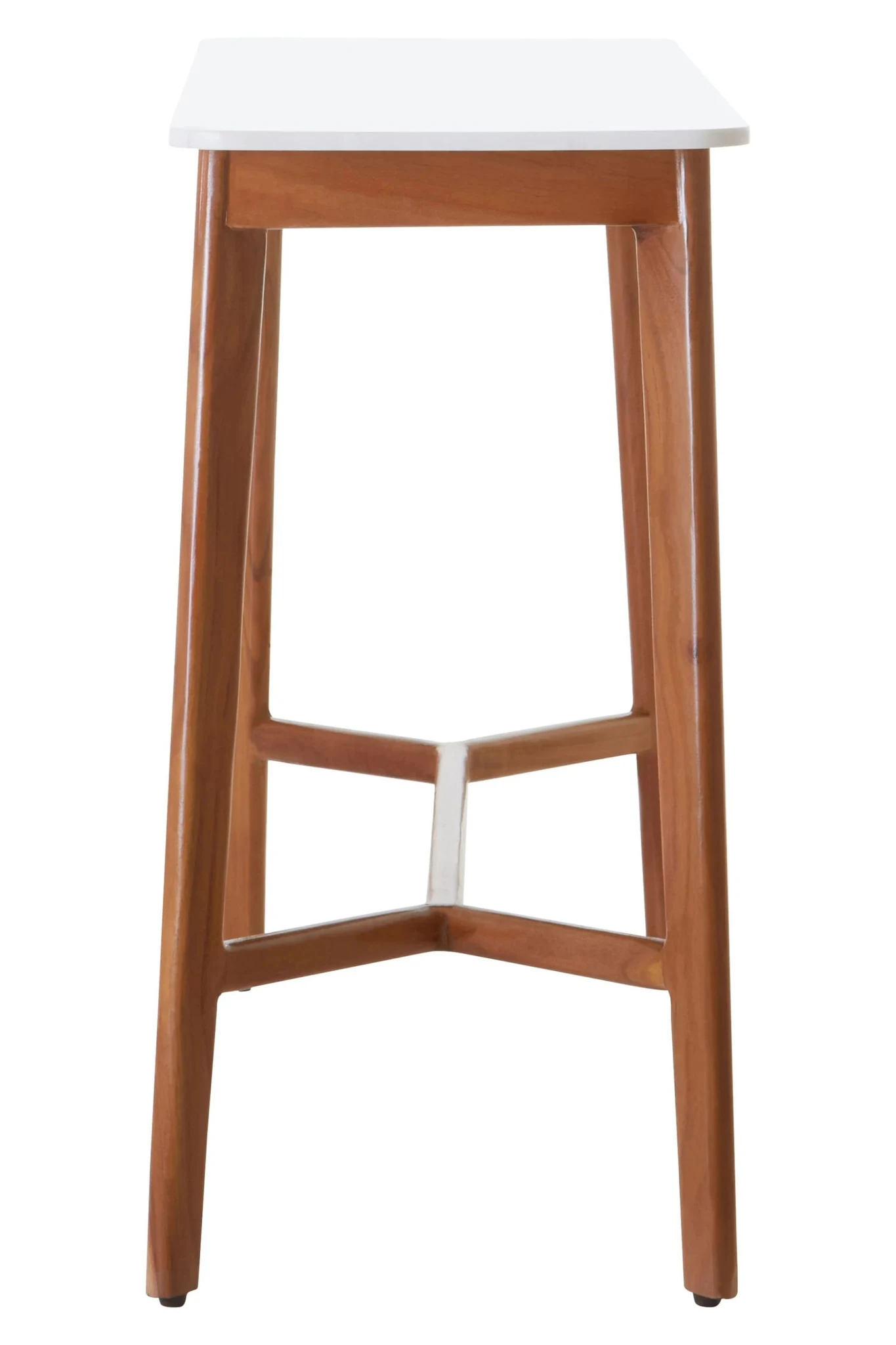 Myan Acacia Wood and White Marble Console Table - Tables, photo 8 of 8