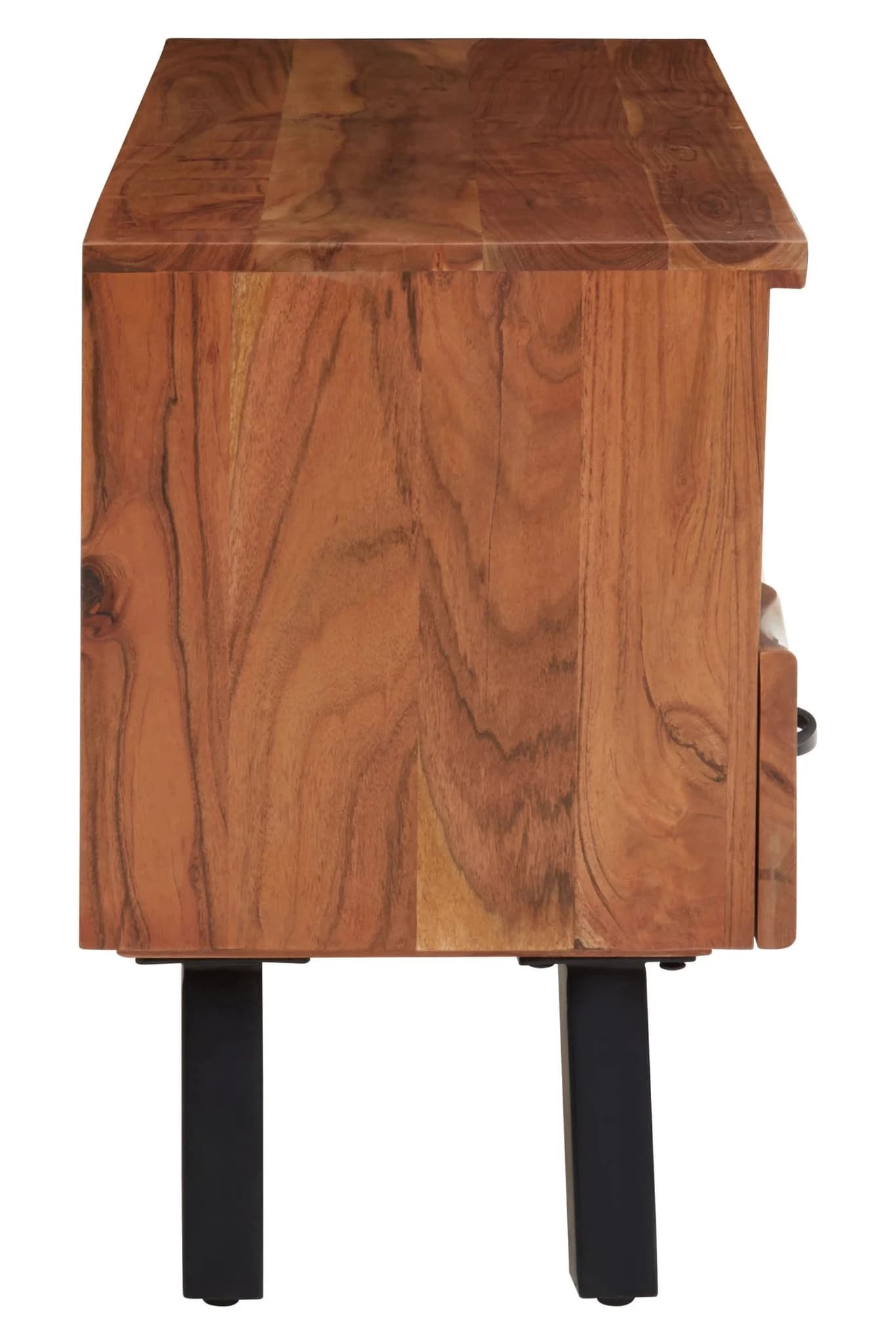 Nashik Three Drawer Acacia Media Unit - Bookcases & shelving, photo 3 of 8
