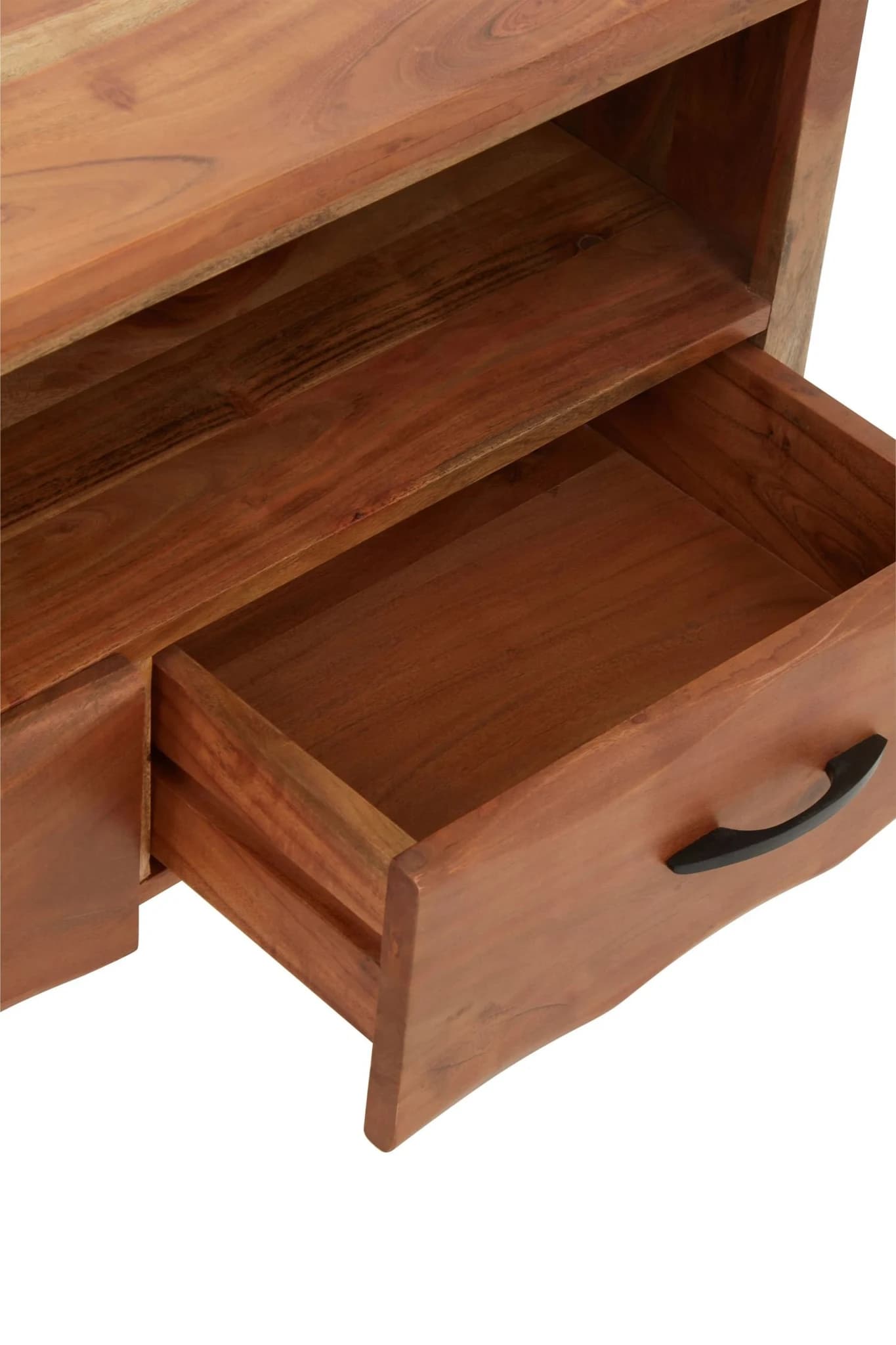 Nashik Three Drawer Acacia Media Unit - Bookcases & shelving, photo 6 of 8