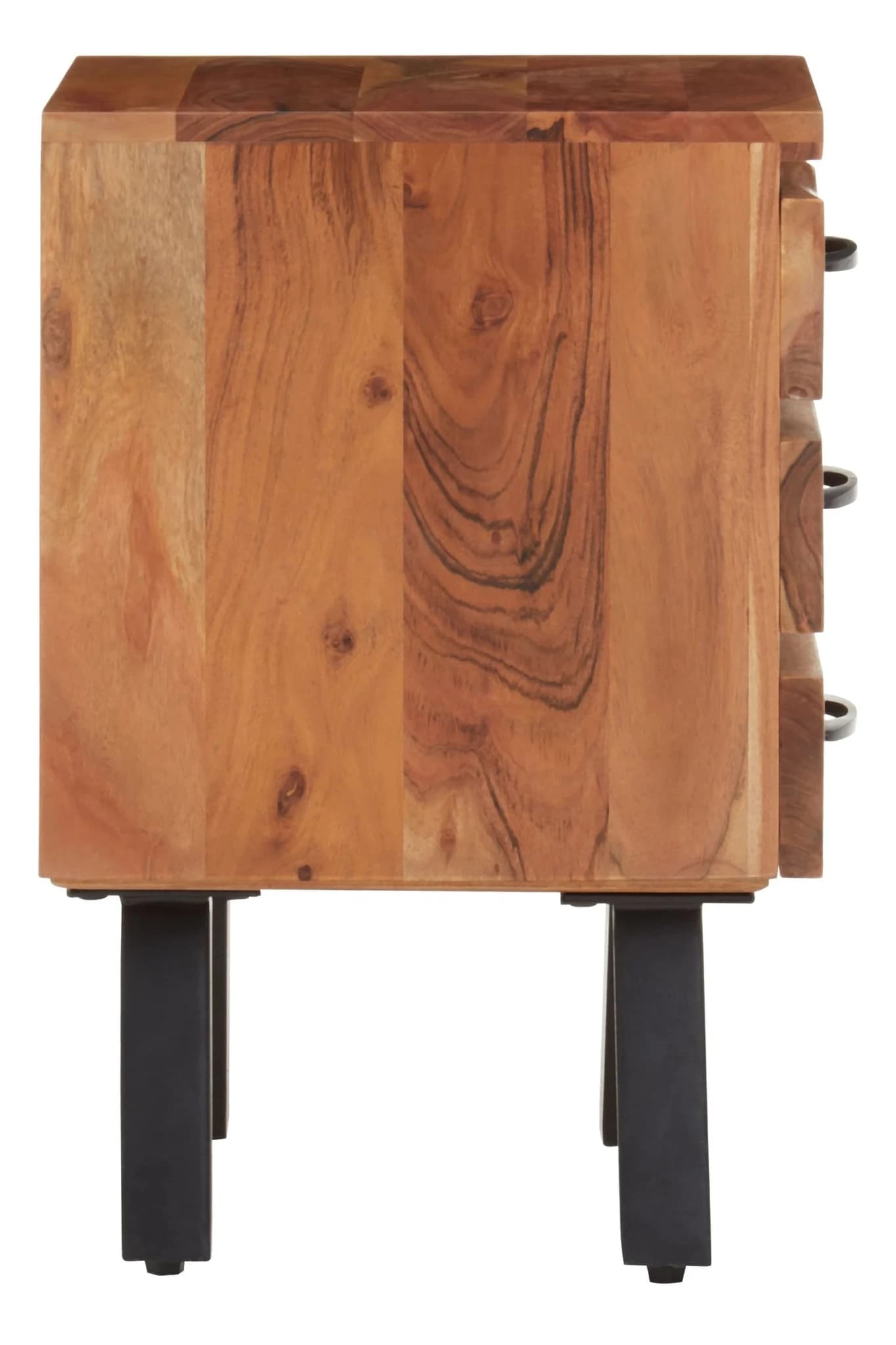 Nashik Three Drawer Acacia Side Table - Tables, photo 3 of 8