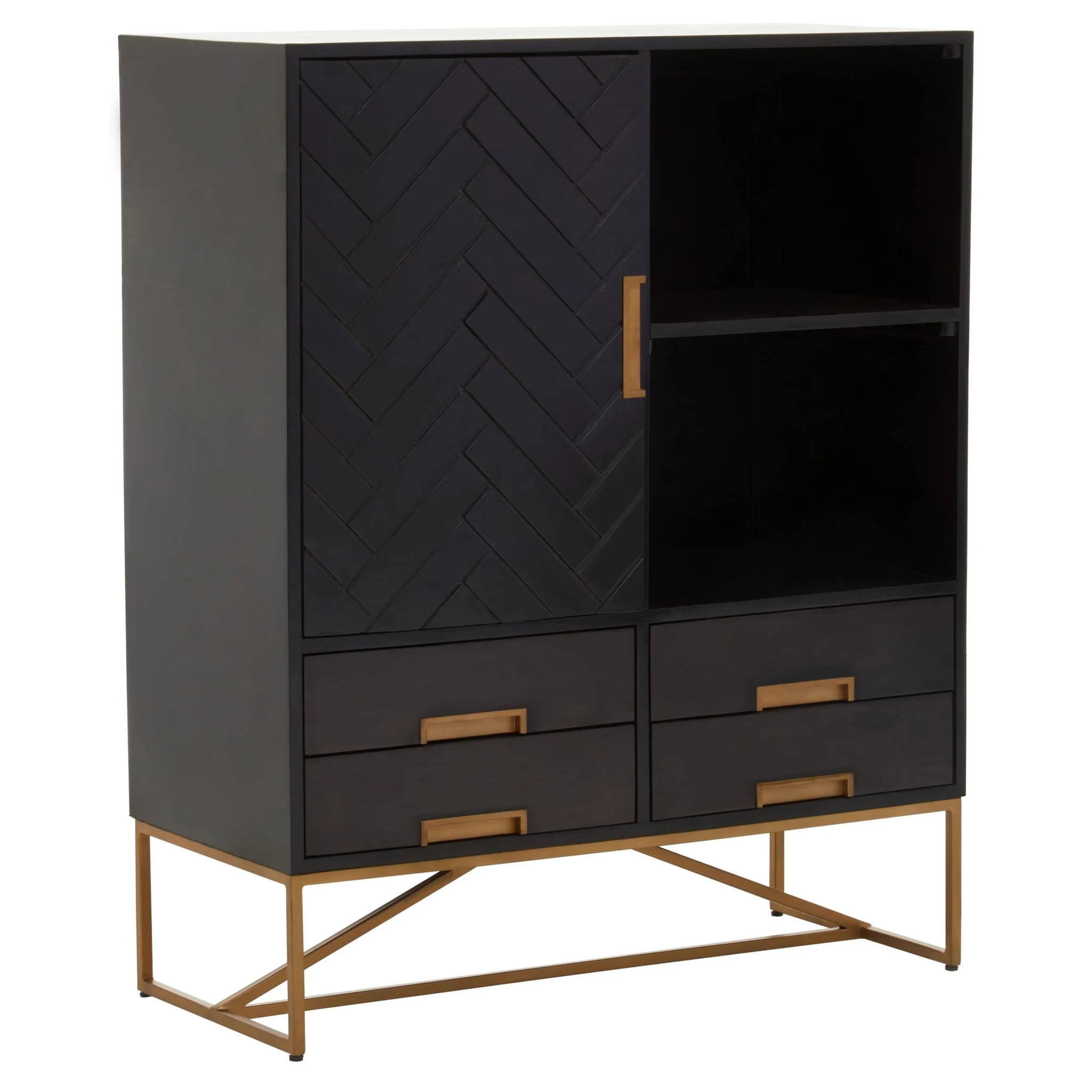 Kochi Black Mango Wood Cabinet - Bookcases & shelving, photo 5 of 8