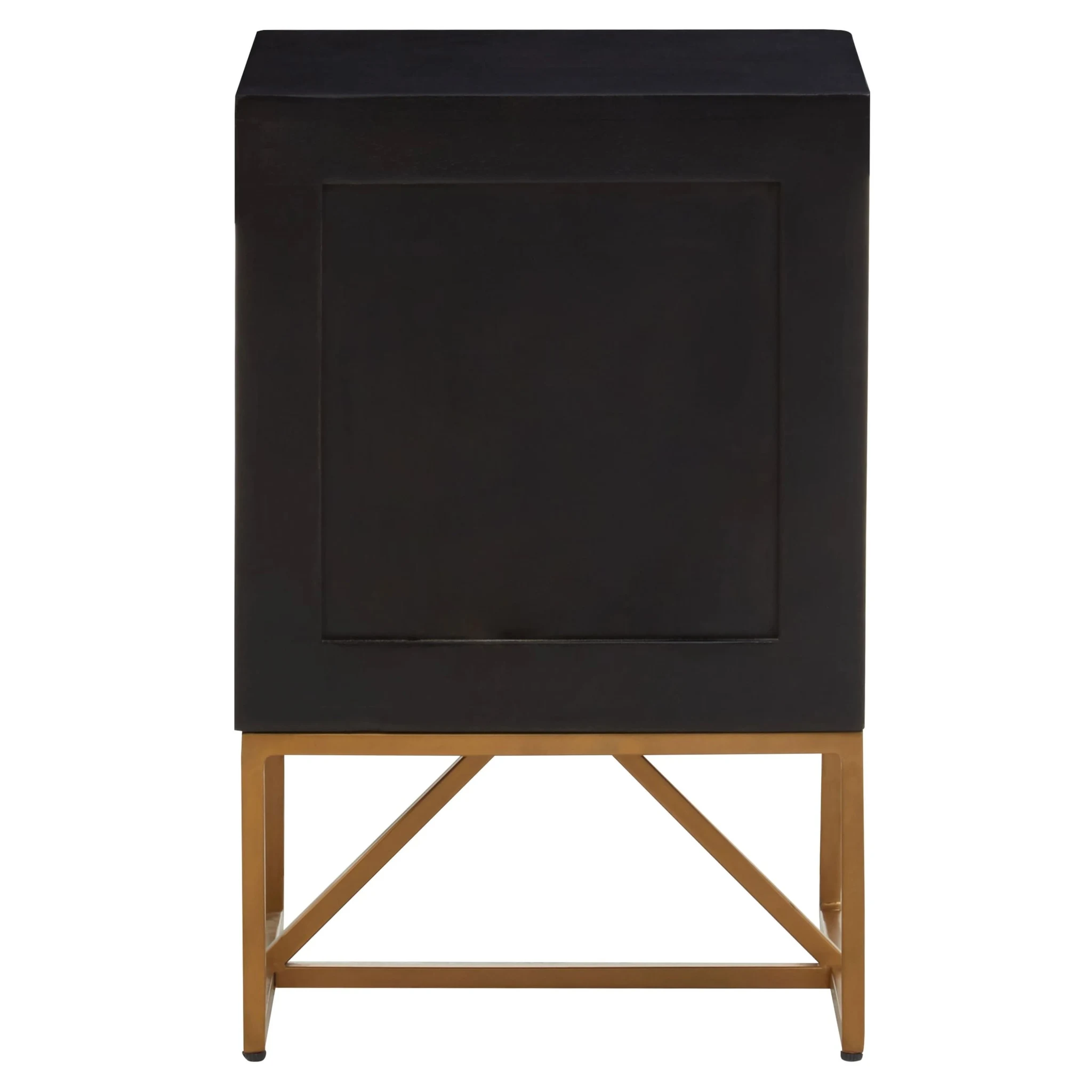 Kochi Black Mango Wood Side Table with 3 Drawers - Tables, photo 2 of 8