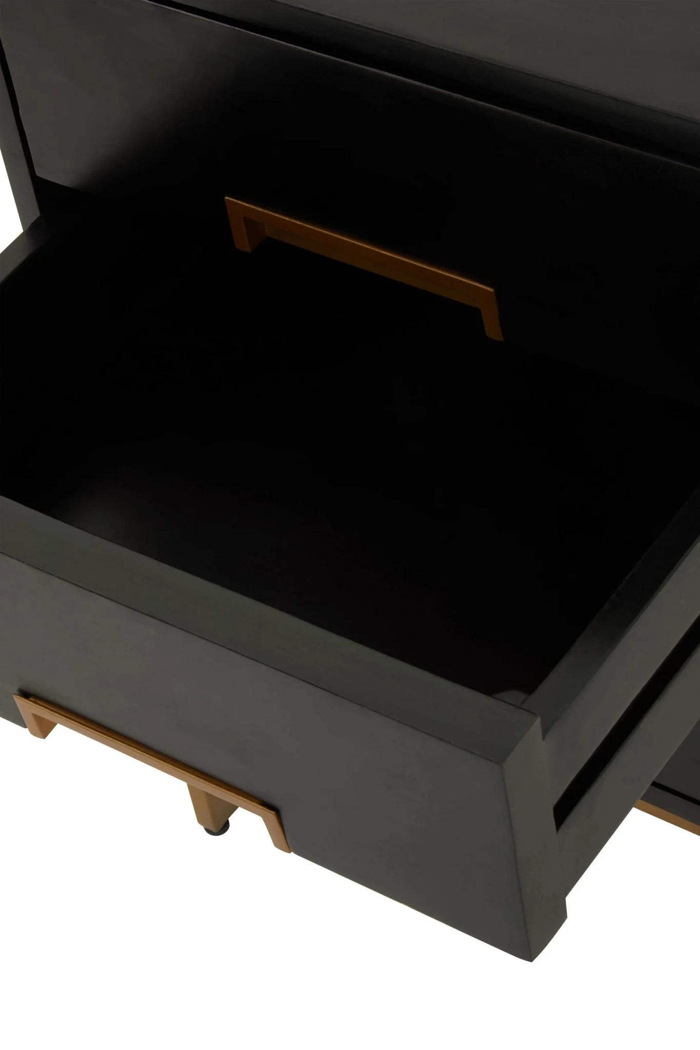 Kochi Black Mango Wood Side Table with 3 Drawers - Tables, photo 6 of 8
