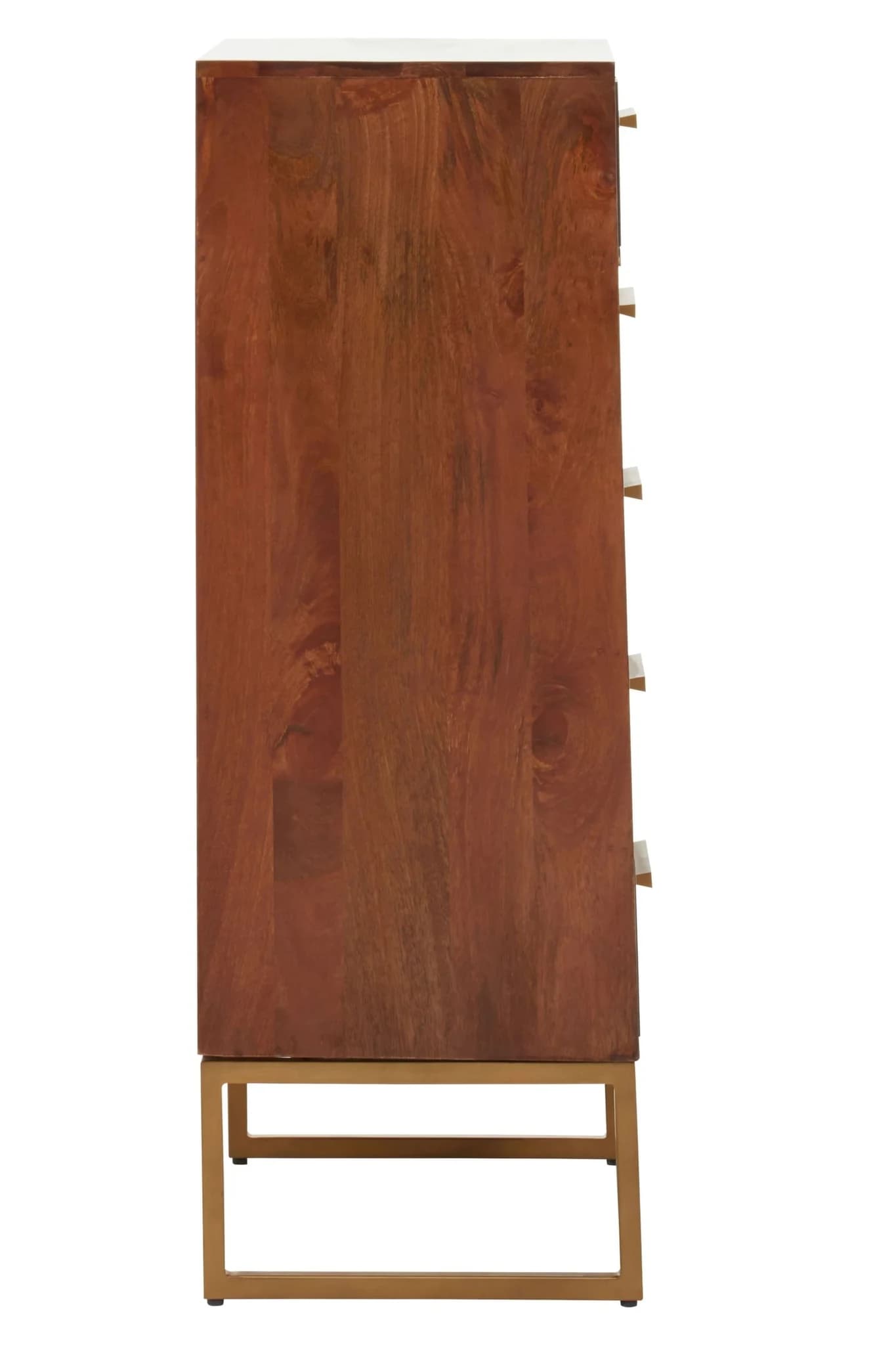 Gaya Mango Wood Chest of 5 Drawers - Furniture, photo 3 of 8