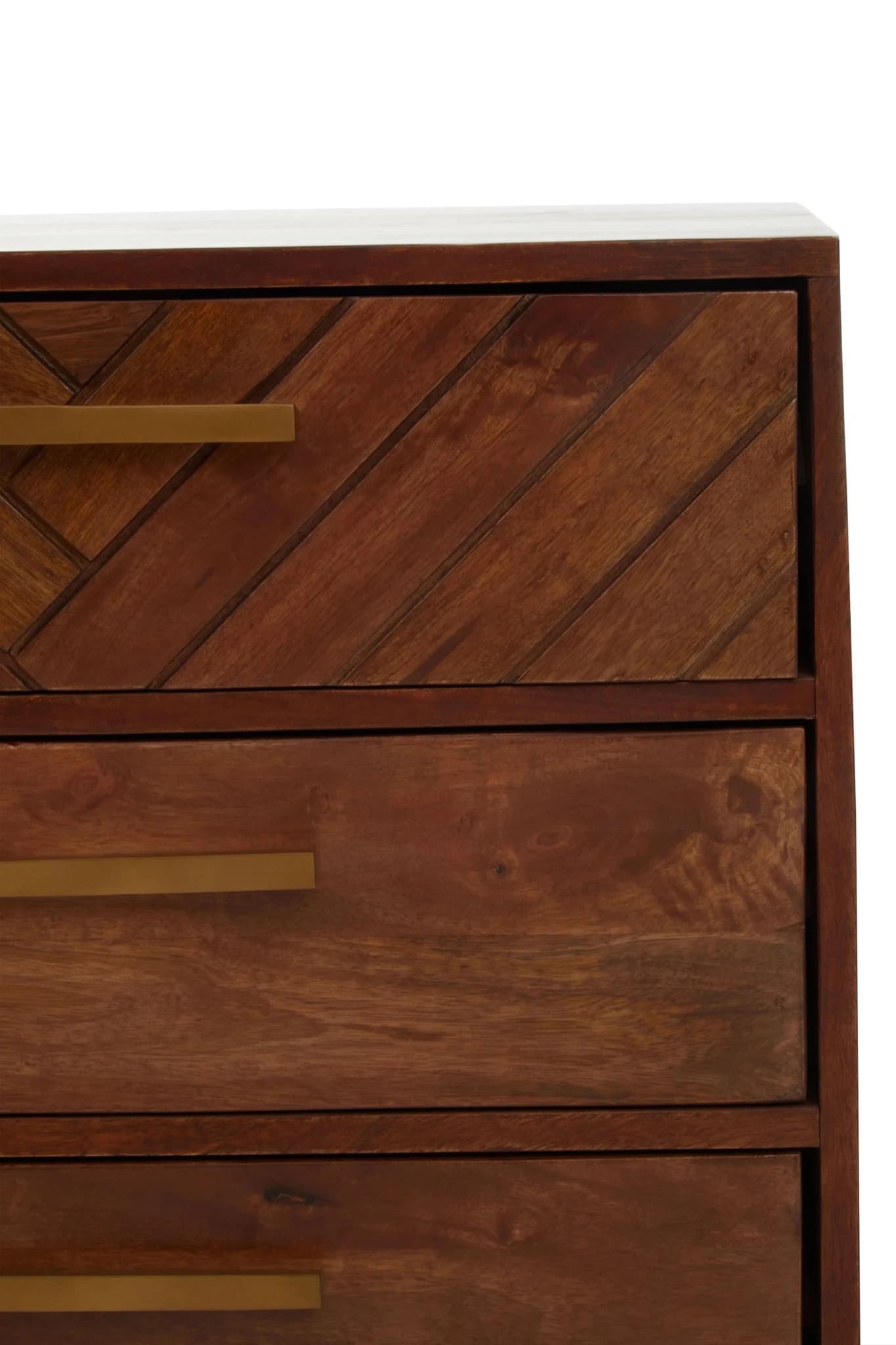 Gaya Mango Wood Chest of 5 Drawers - Furniture, photo 8 of 8