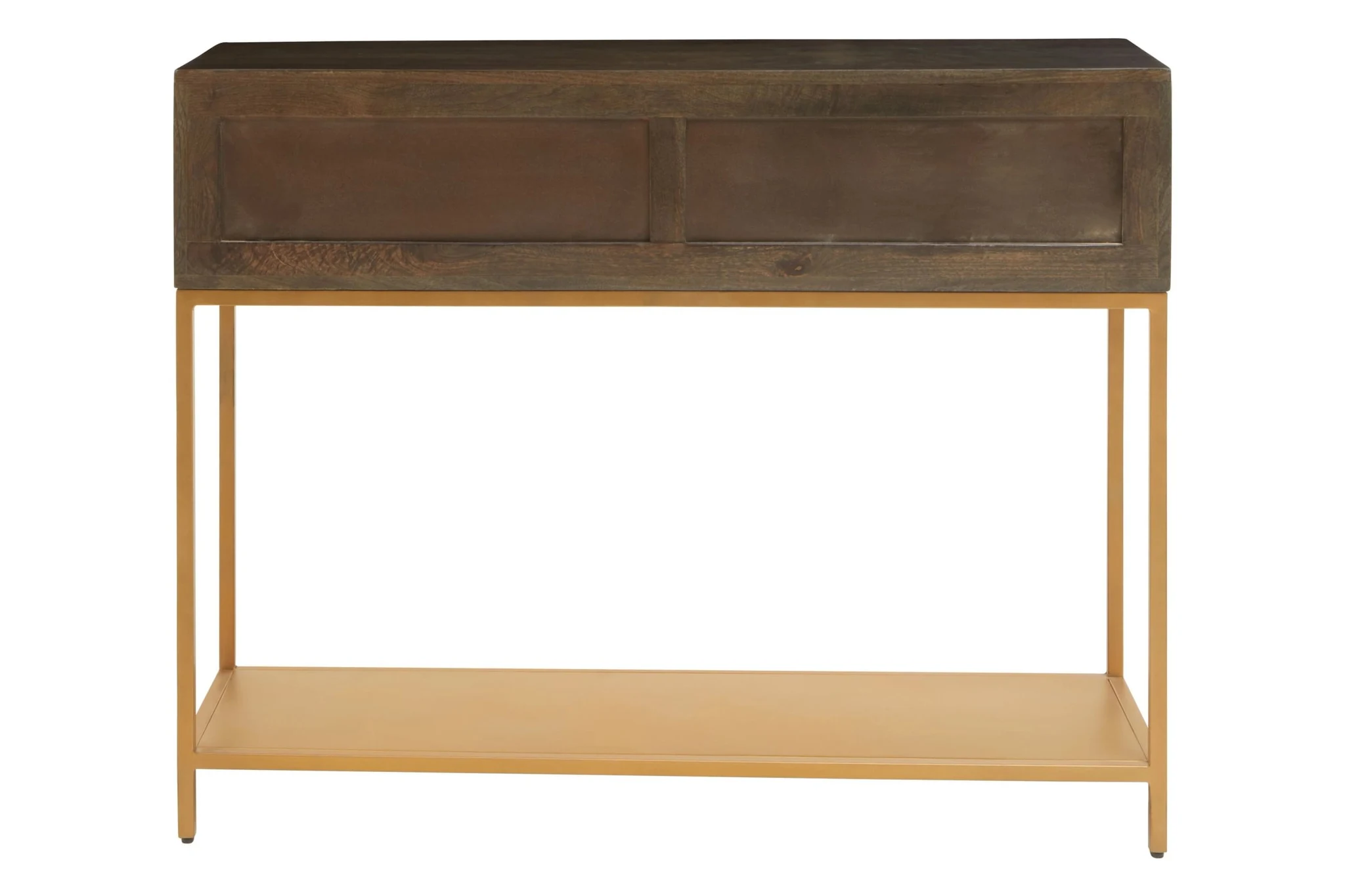 Patna Grey Finish Mango Wood Console Table with Drawers - Tables, photo 2 of 8
