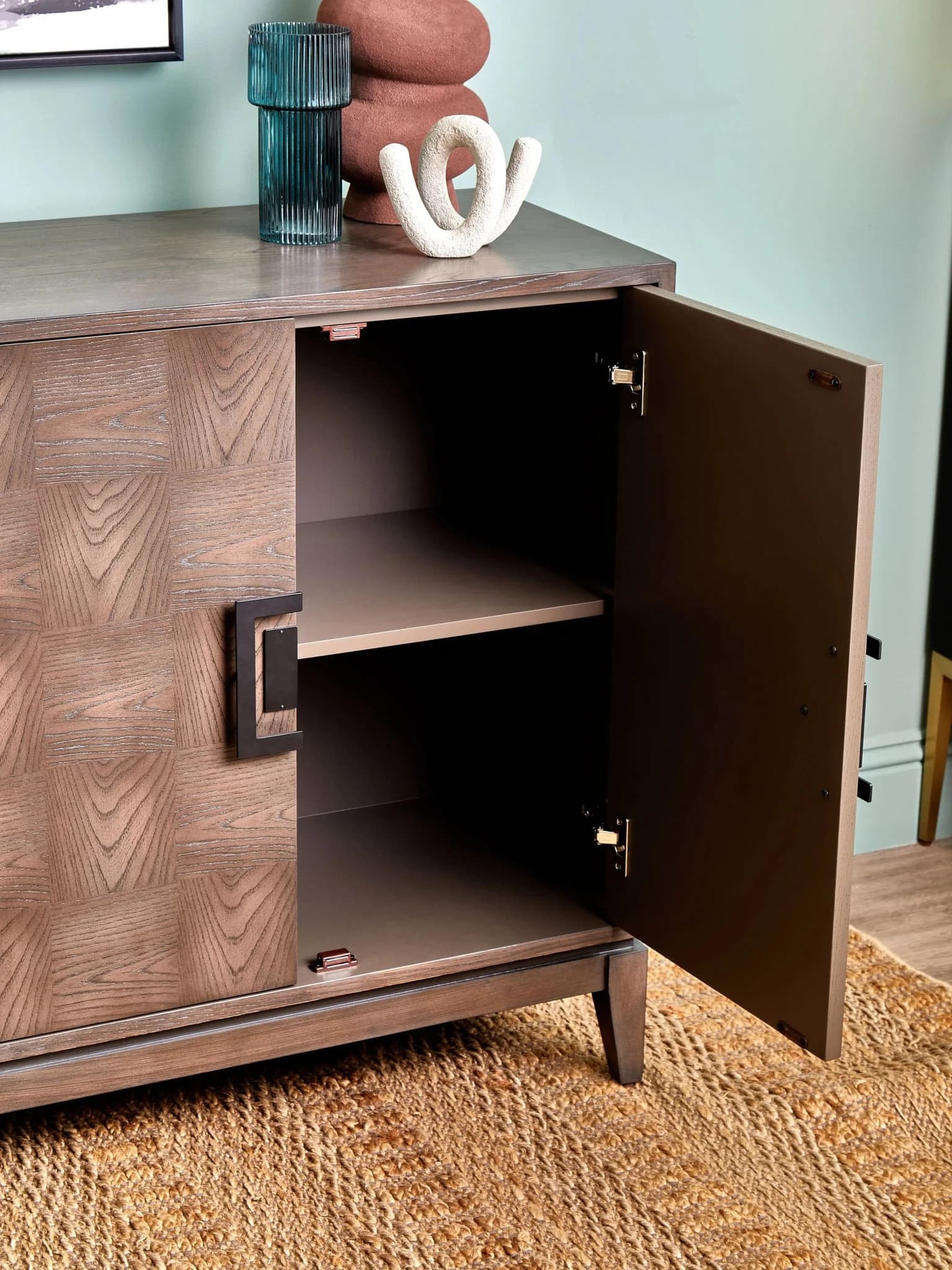 Dimaro Antique Grey Four Door Sideboard - Bookcases & shelving, photo 2 of 8