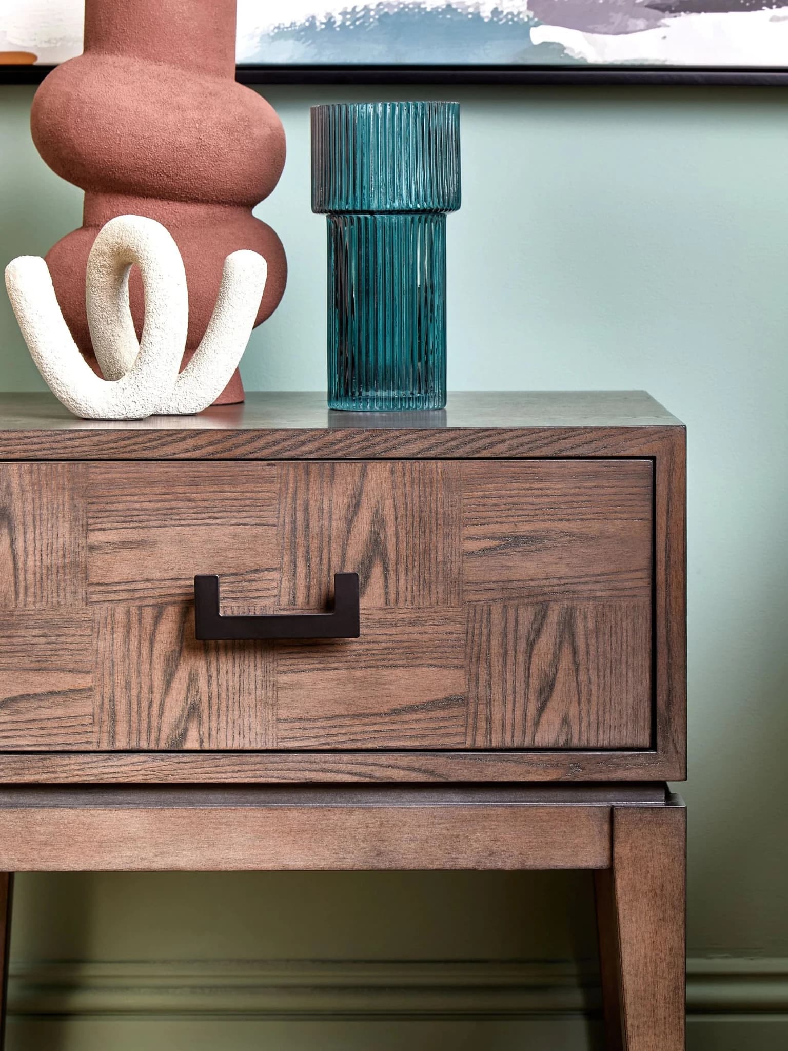 Dimaro Antique Grey One Drawer Side Table - Tables, photo 2 of 8