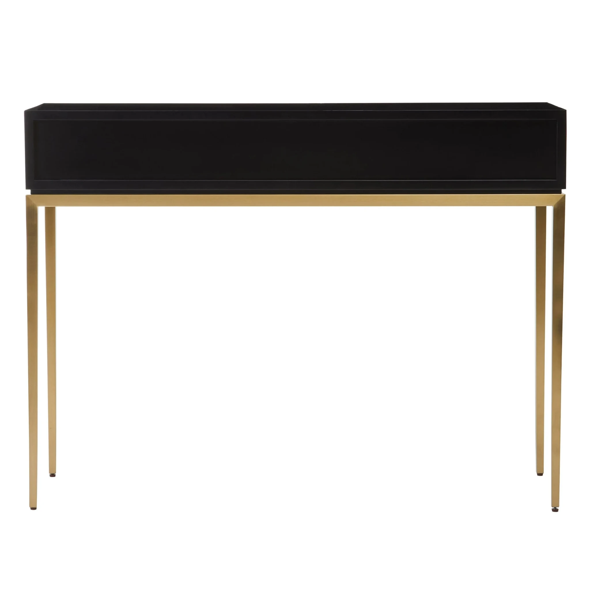 Davoli Black and Gold Console Table with 1 Drawer - Tables, photo 8 of 8