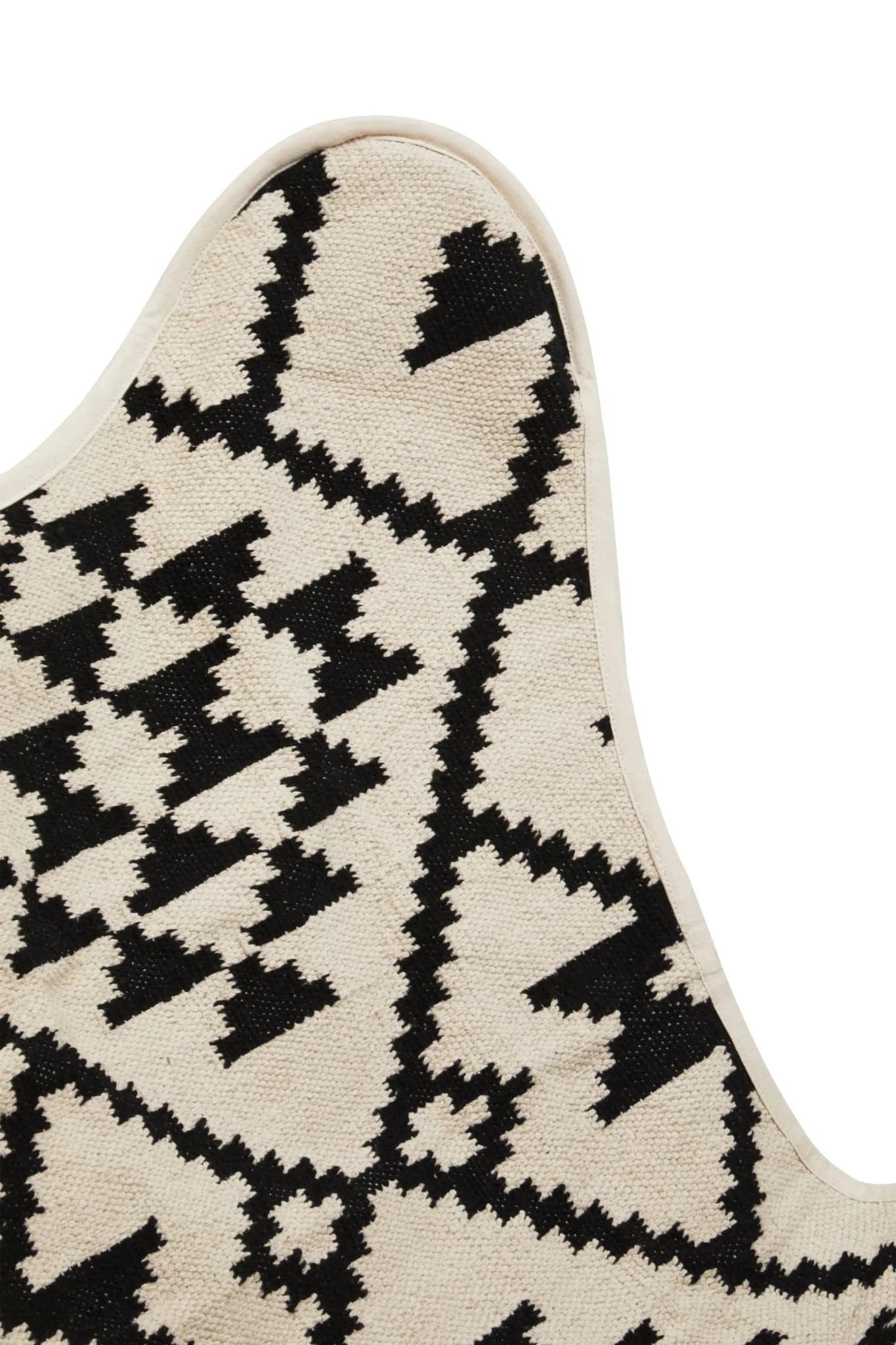 Cefena Black and White Kilim Pattern Butterfly Chair - Seating, photo 7 of 8