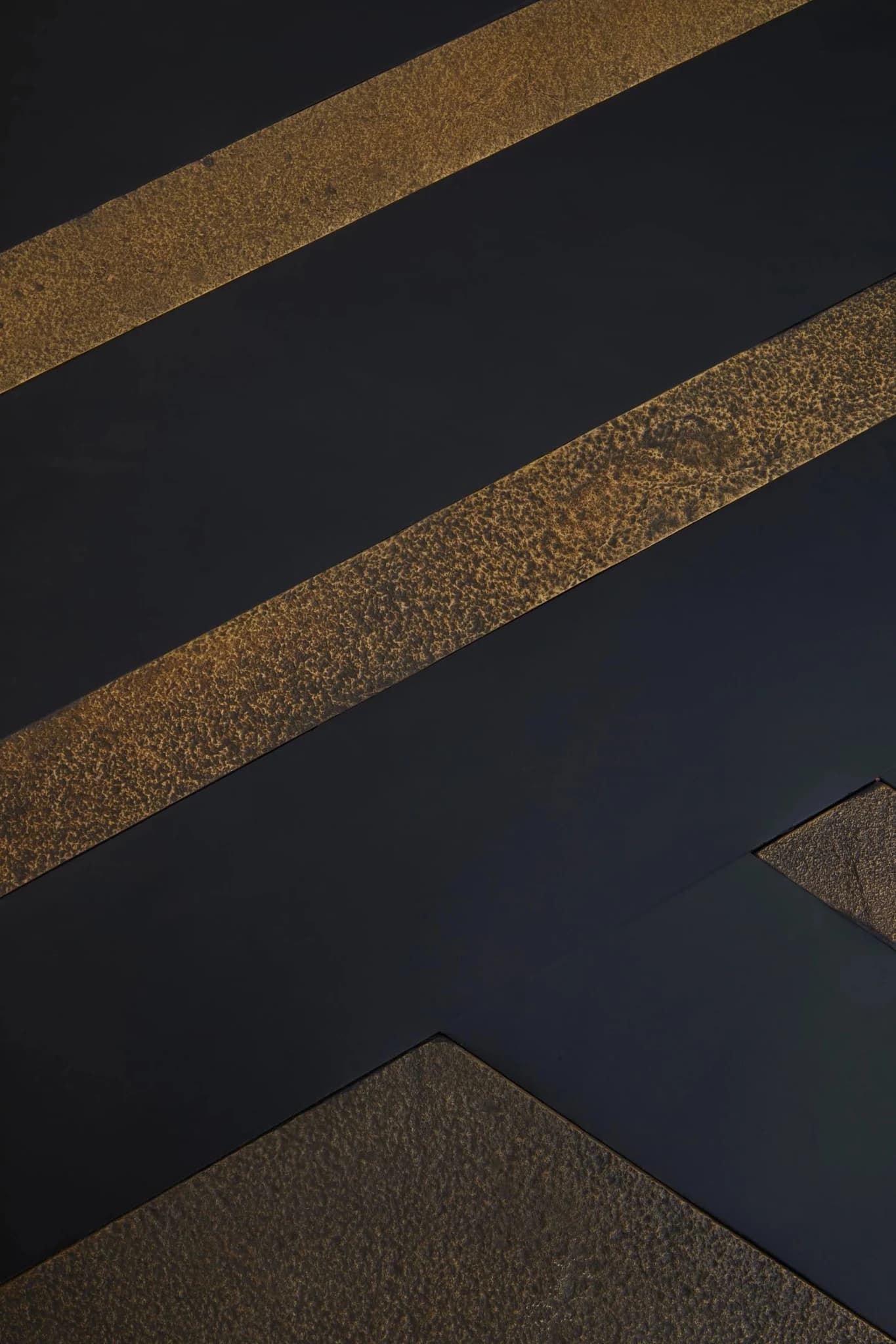 Aris Black Acacia Wood with Gold Inlay Coffee Table - Tables, photo 6 of 8