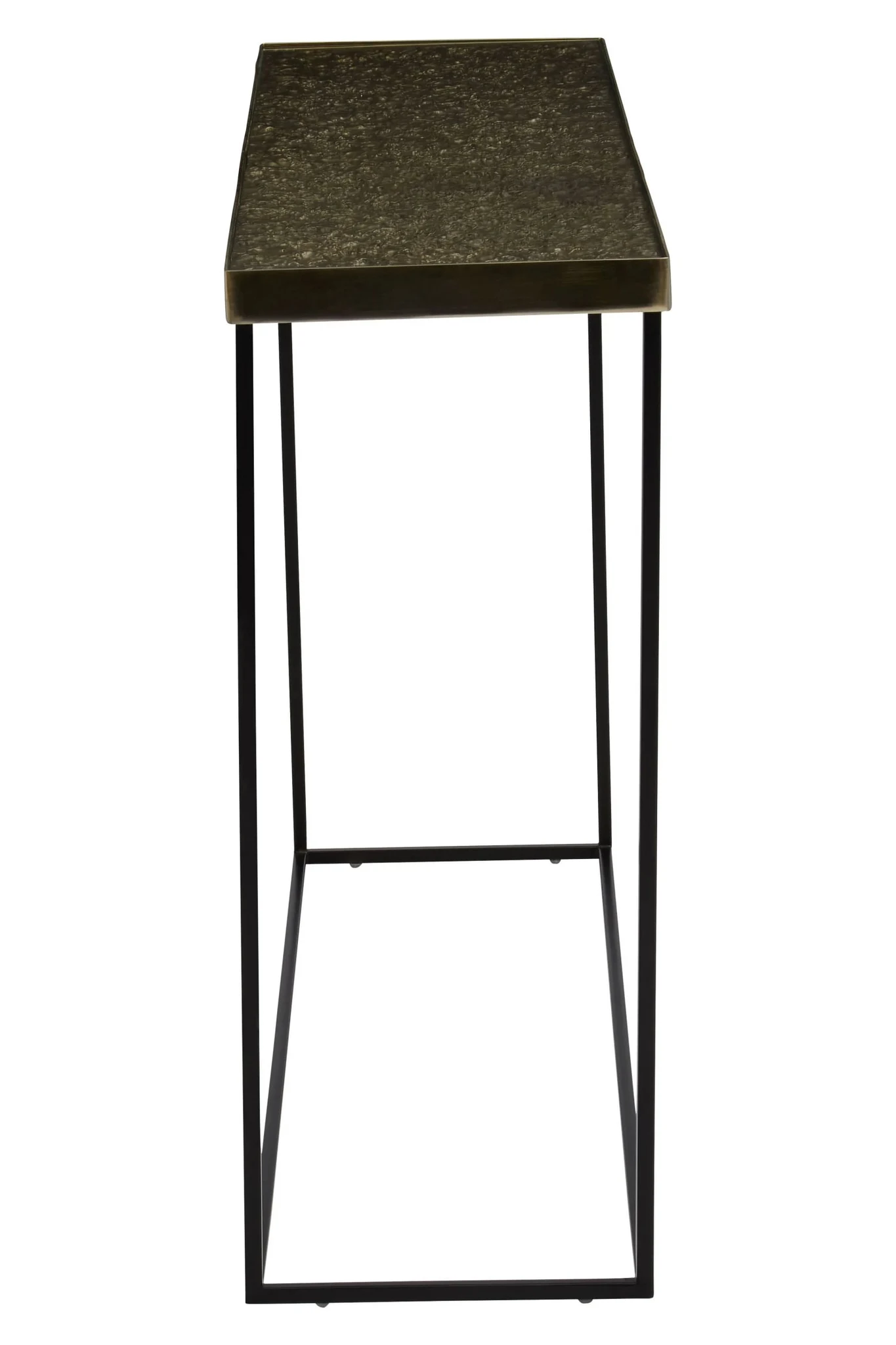 Akola Gold Finish Textured Console Table - Tables, photo 2 of 6