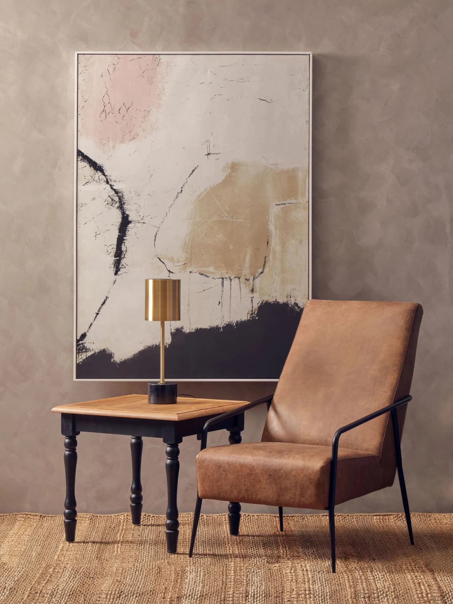 Hoxton Brown Leather Lounge Chair With Reclined Profile - Seating, photo 2 of 8
