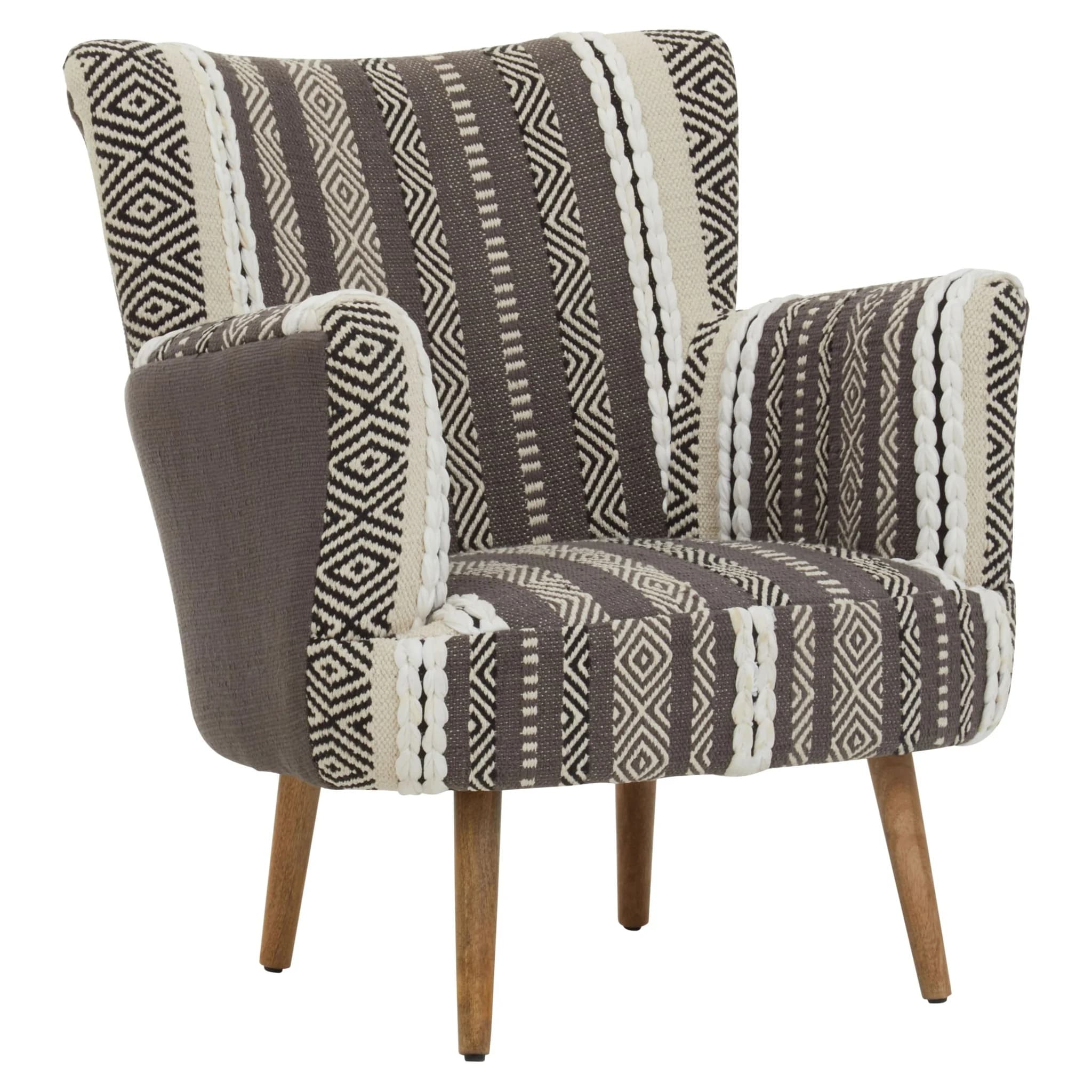 Cefena Grey And White Chair - Seating, photo 6 of 8