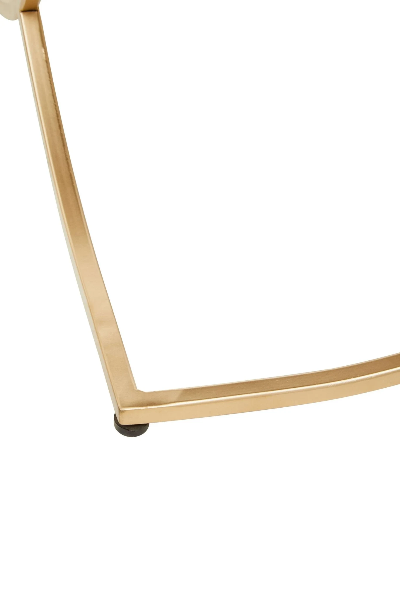 Kia Black Marble and Gold Finish Side Table - Tables, photo 3 of 5