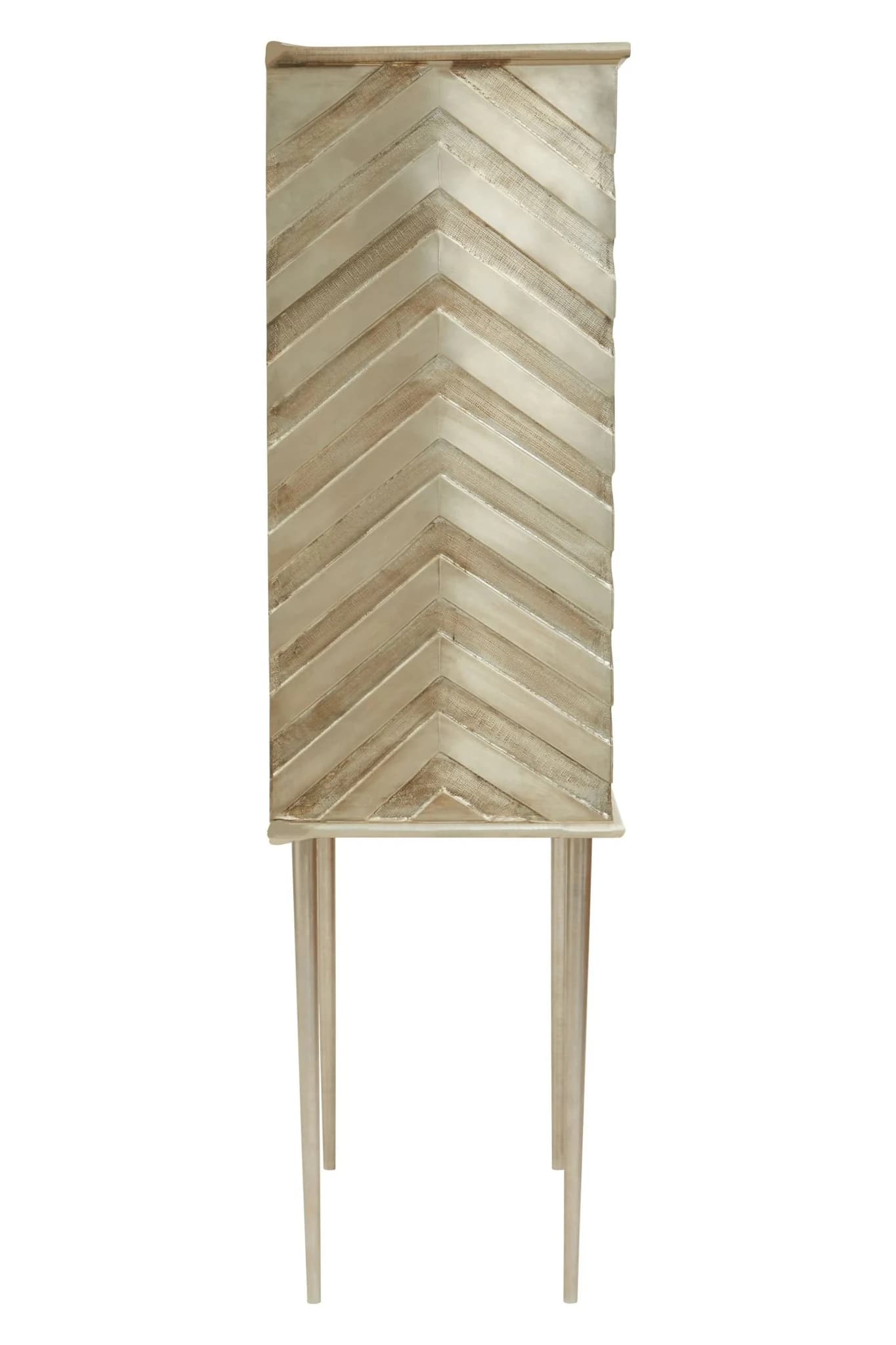 Sirsa Silver Finish Mango Wood Two Door Cabinet - Bookcases & shelving, photo 3 of 8