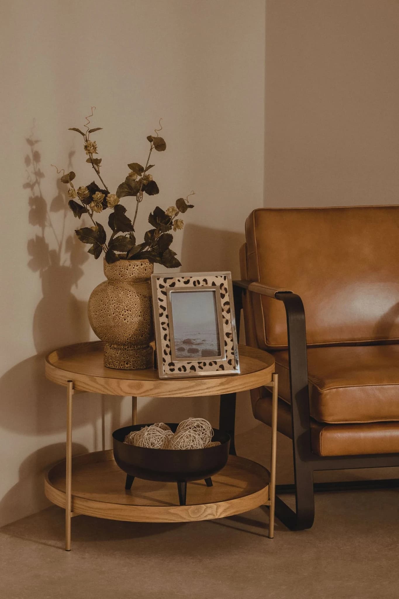 Buffalo Brown Leather Armchair With Black Frame - Seating, photo 5 of 8