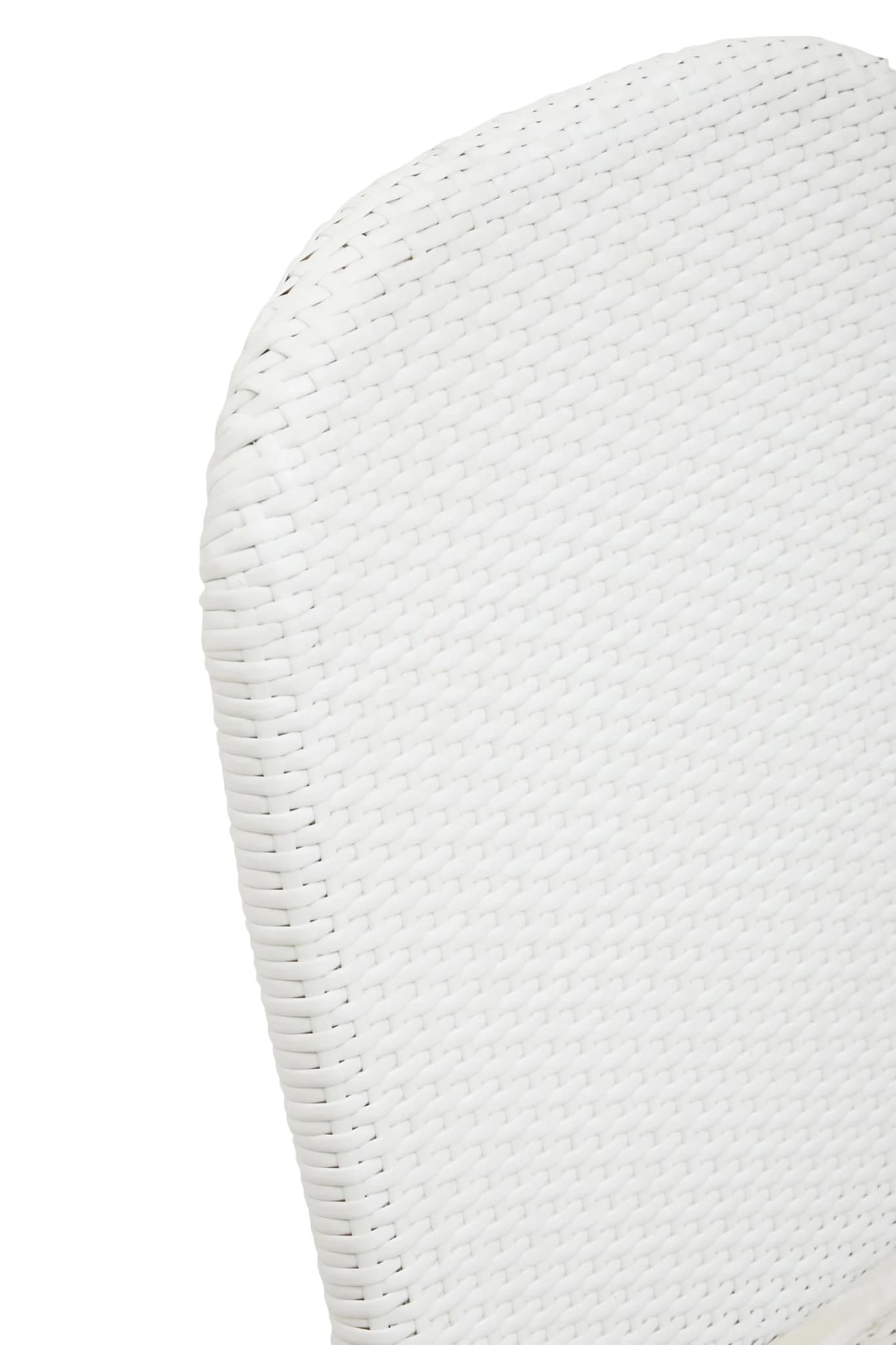 Manado Natural and White Rattan Dining Chair - Seating, photo 5 of 8