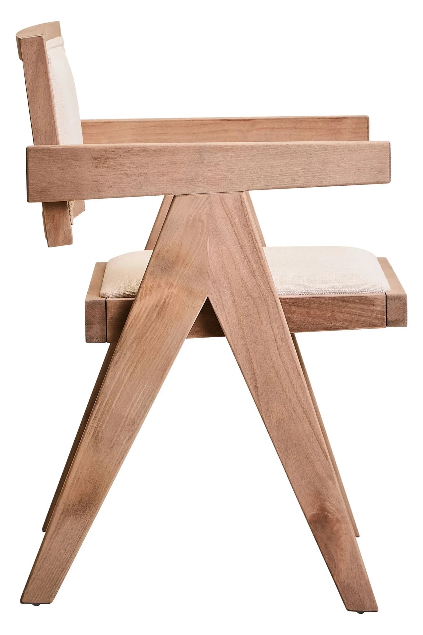 Cebu Ivory Fabric and Grey Wash Beech Wood Dining Chair - Seating, photo 8 of 8