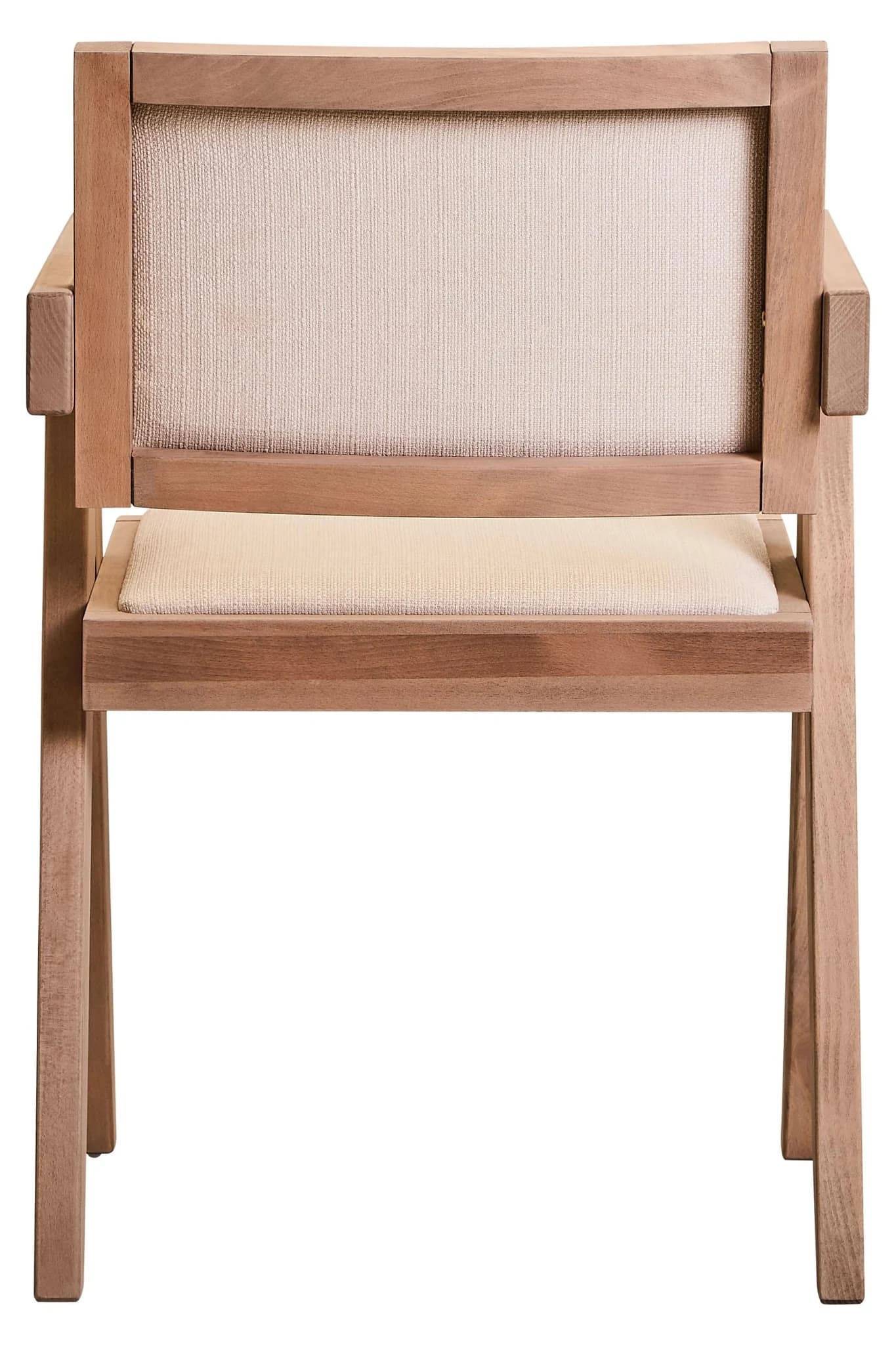 Cebu Ivory Fabric and Grey Wash Beech Wood Dining Chair - Seating, photo 7 of 8