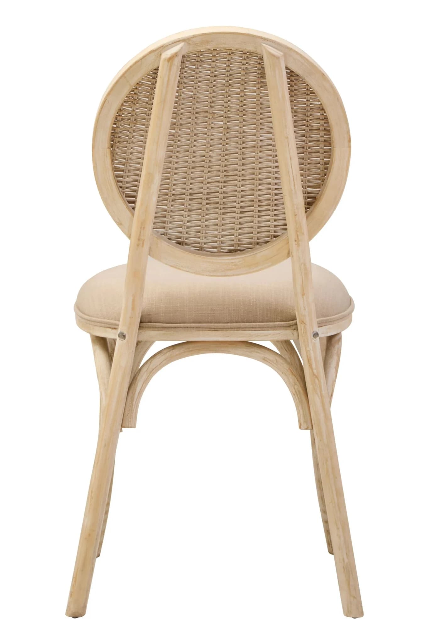 Cebu White Wash Elm Wood Dining Chair - Seating, photo 6 of 8