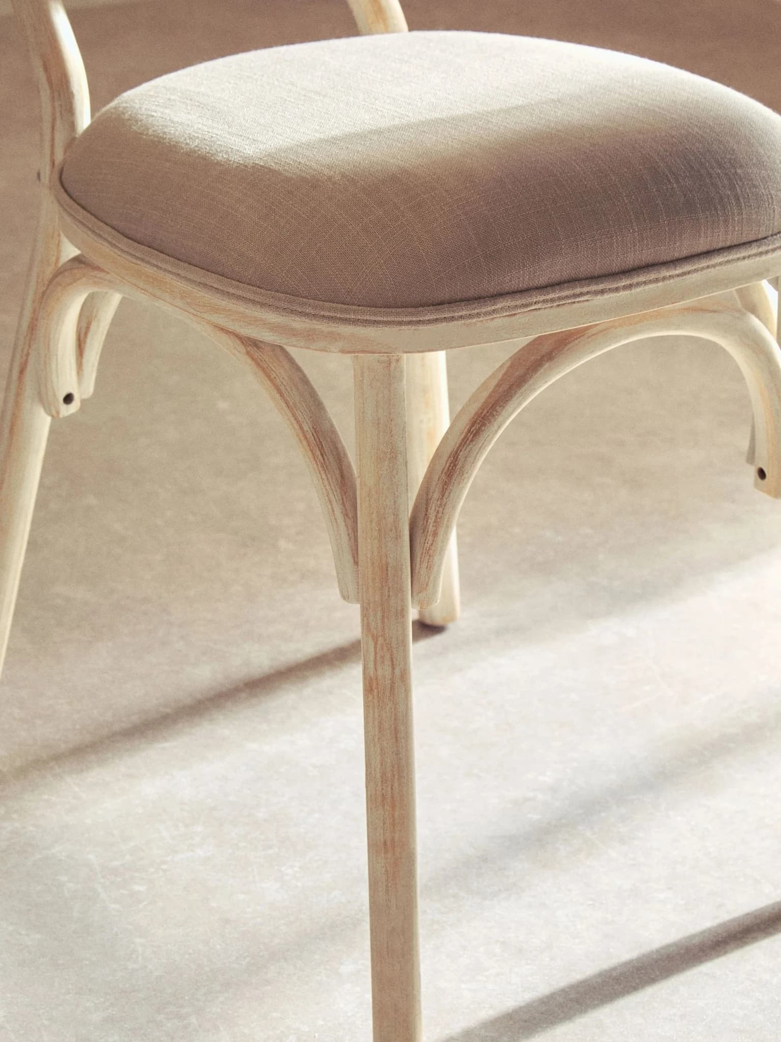 Cebu White Wash Elm Wood Dining Chair - Seating, photo 2 of 8