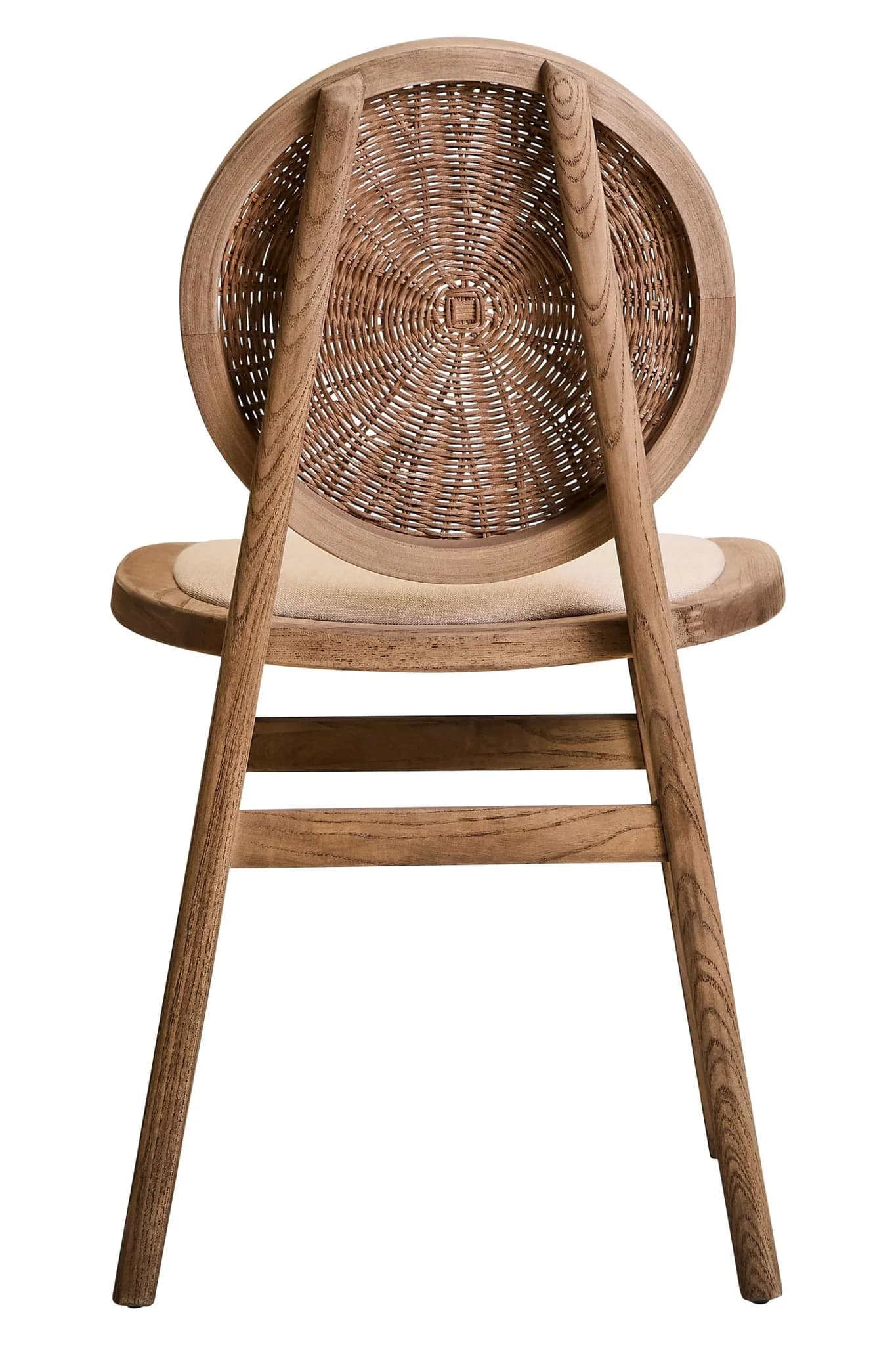 Cebu Beige Fabric and White Wash Elm Wood Dining Chair - Seating, photo 8 of 8