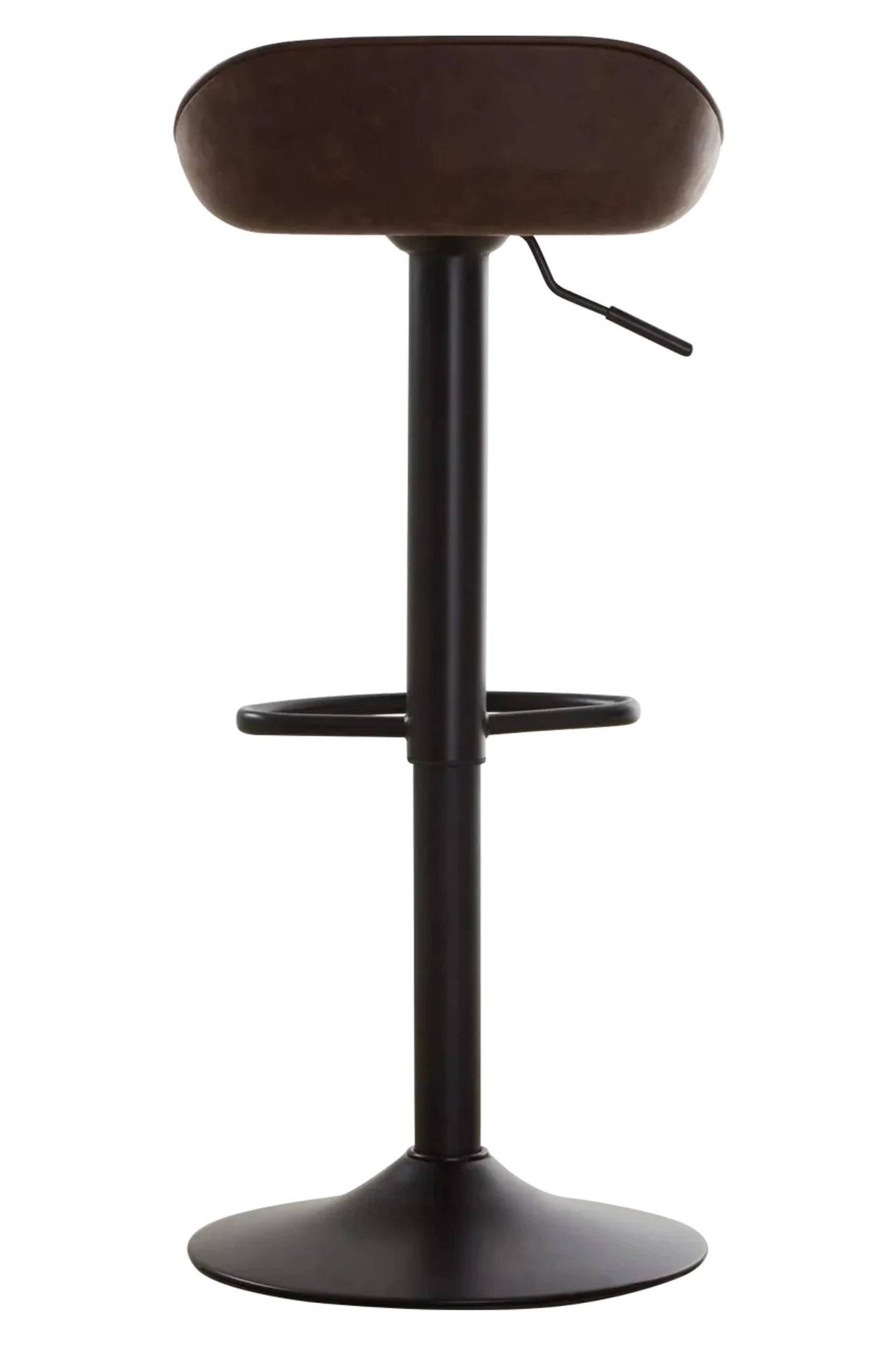 Dalston Brown Set Of Two Leather Effect Bar Stools - Seating, photo 6 of 8