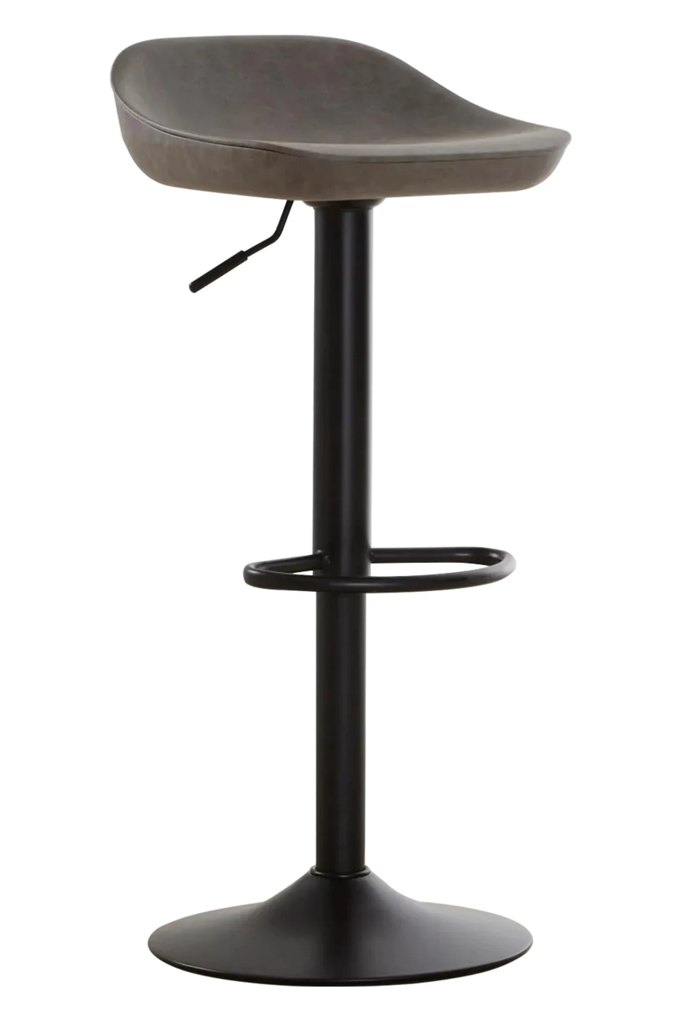 Dalston Brown Grey Set Of Two Leather Effect Bar Stools - Seating, photo 8 of 8