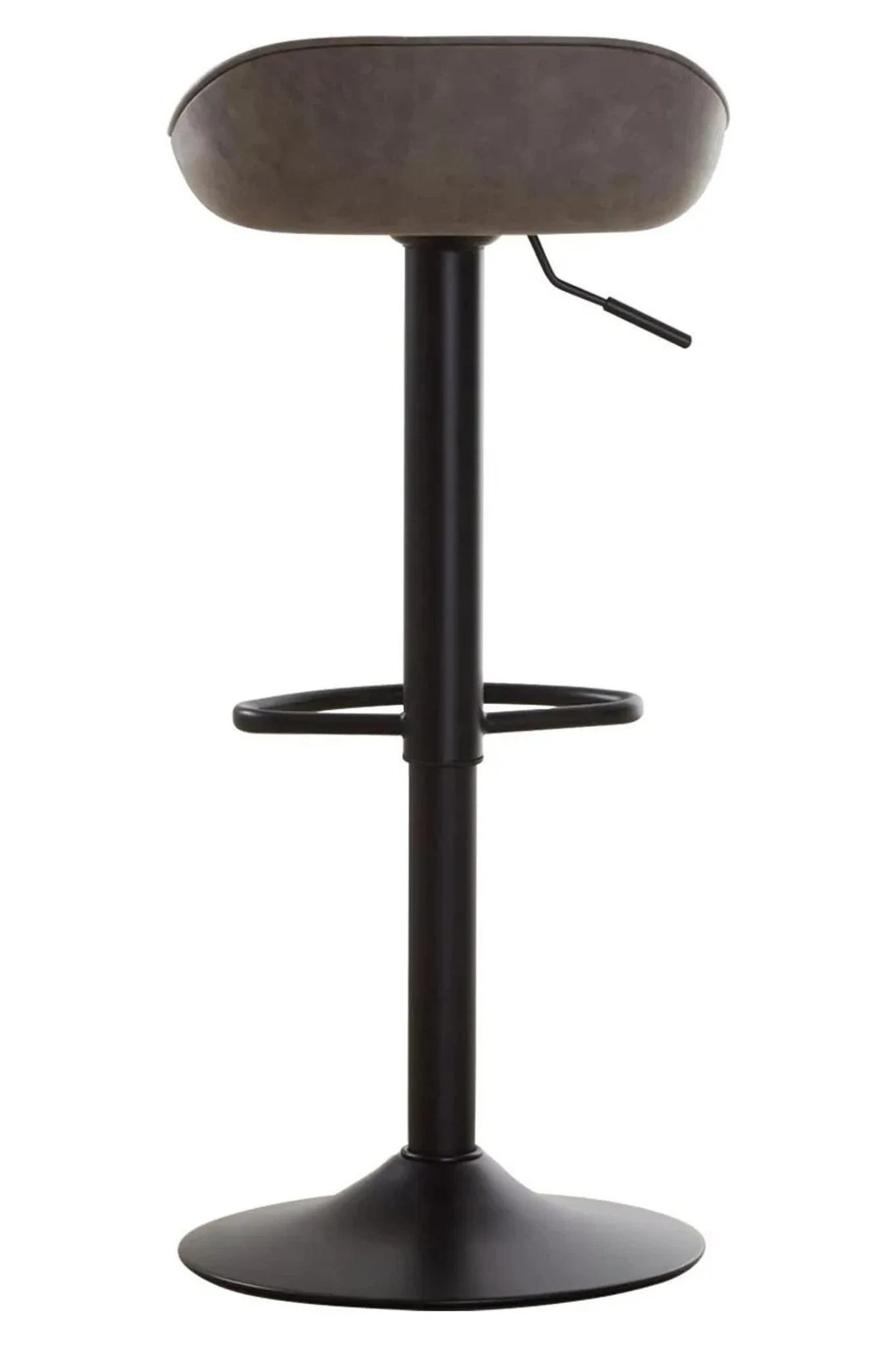 Dalston Brown Grey Set Of Two Leather Effect Bar Stools - Seating, photo 5 of 8