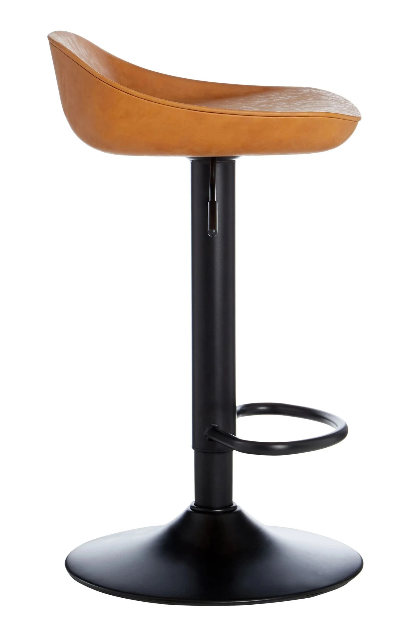 Dalston Tan Set Of Two Bar Leather Effect Stools - Seating, photo 5 of 8