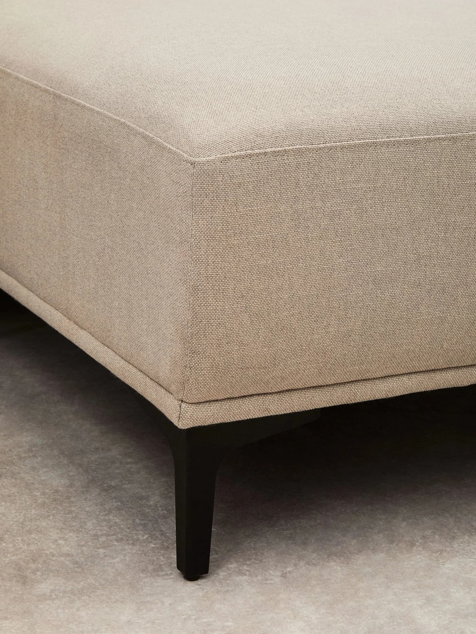 Toulon Natural Fabric 3 Seat Right Chaise Sofa - Seating, photo 4 of 8