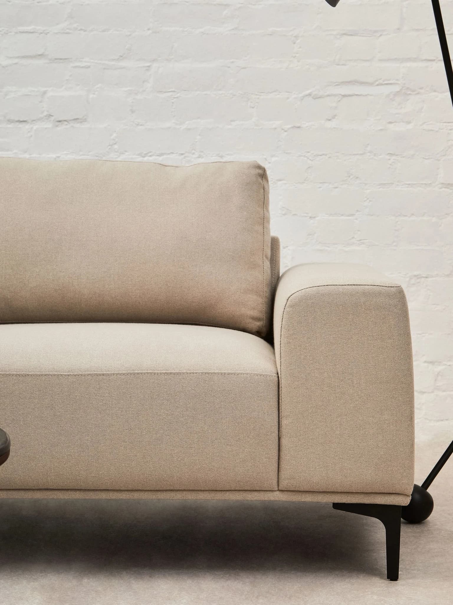 Toulon 3 Seat Natural Fabric Left Chaise Sofa - Seating, photo 7 of 8