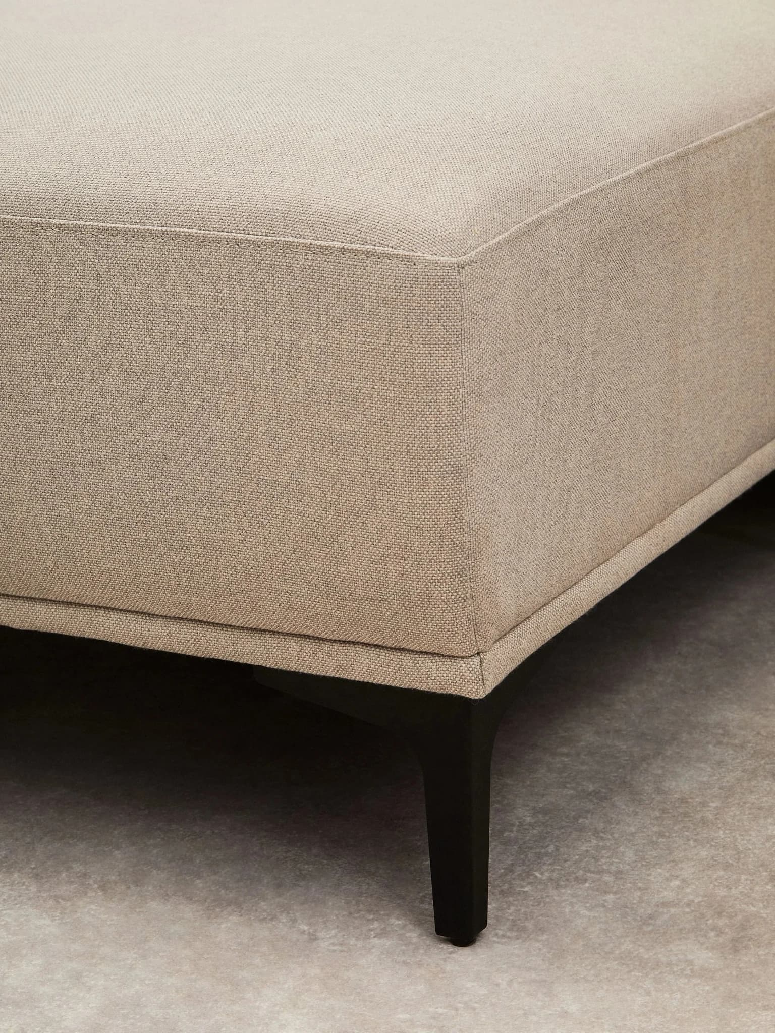 Toulon 3 Seat Natural Fabric Left Chaise Sofa - Seating, photo 6 of 8
