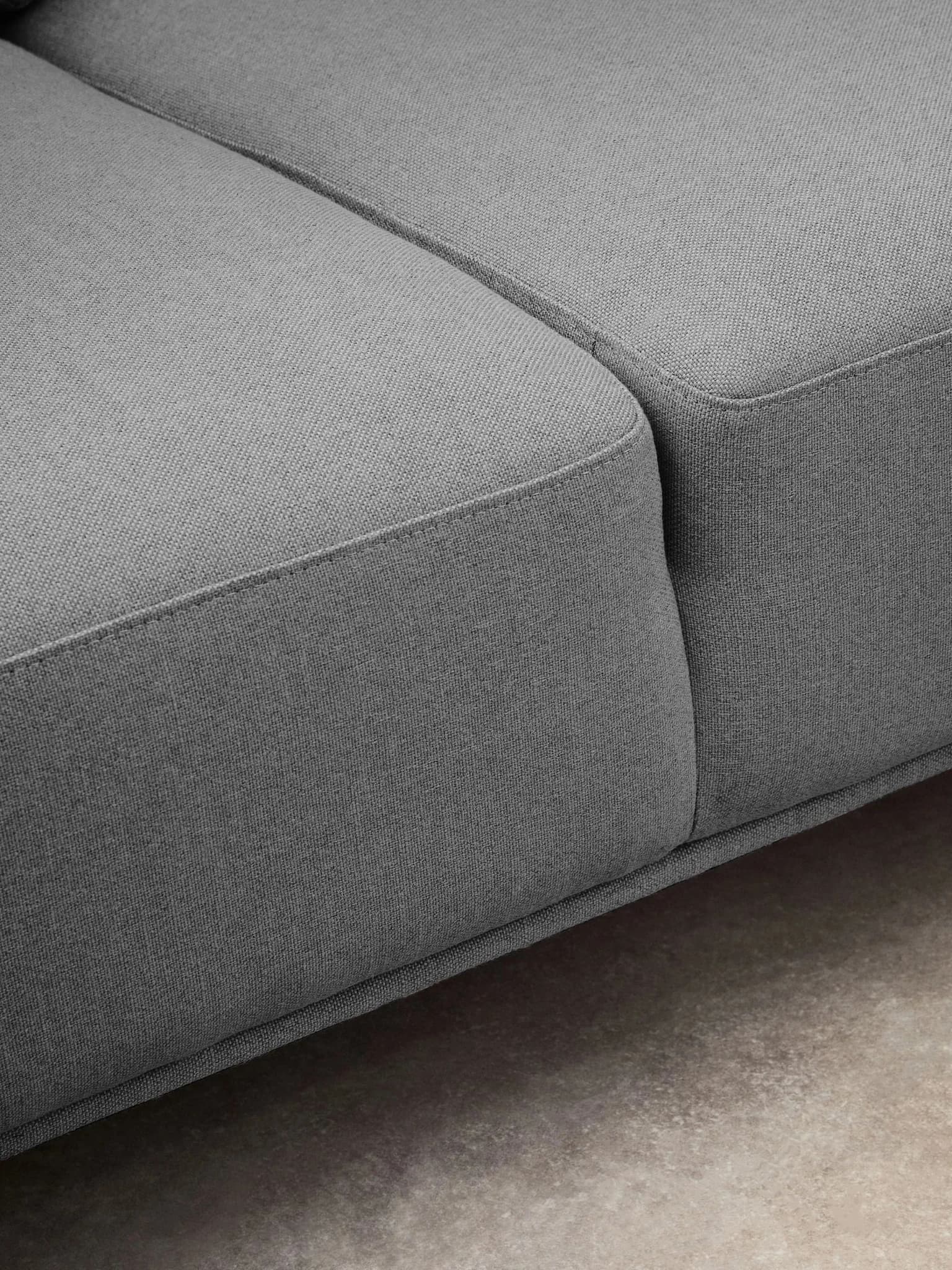 Toulon Grey Fabric 3 Seat Left Chaise Sofa - Seating, photo 2 of 8