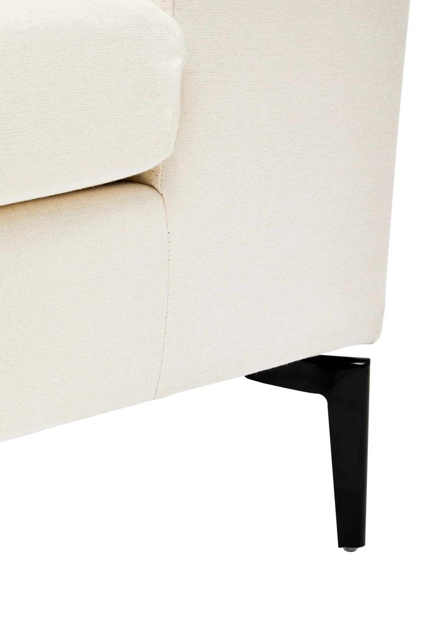 Avignon Cream 3 Seat Textured Fabric Sofa - Seating, photo 5 of 8