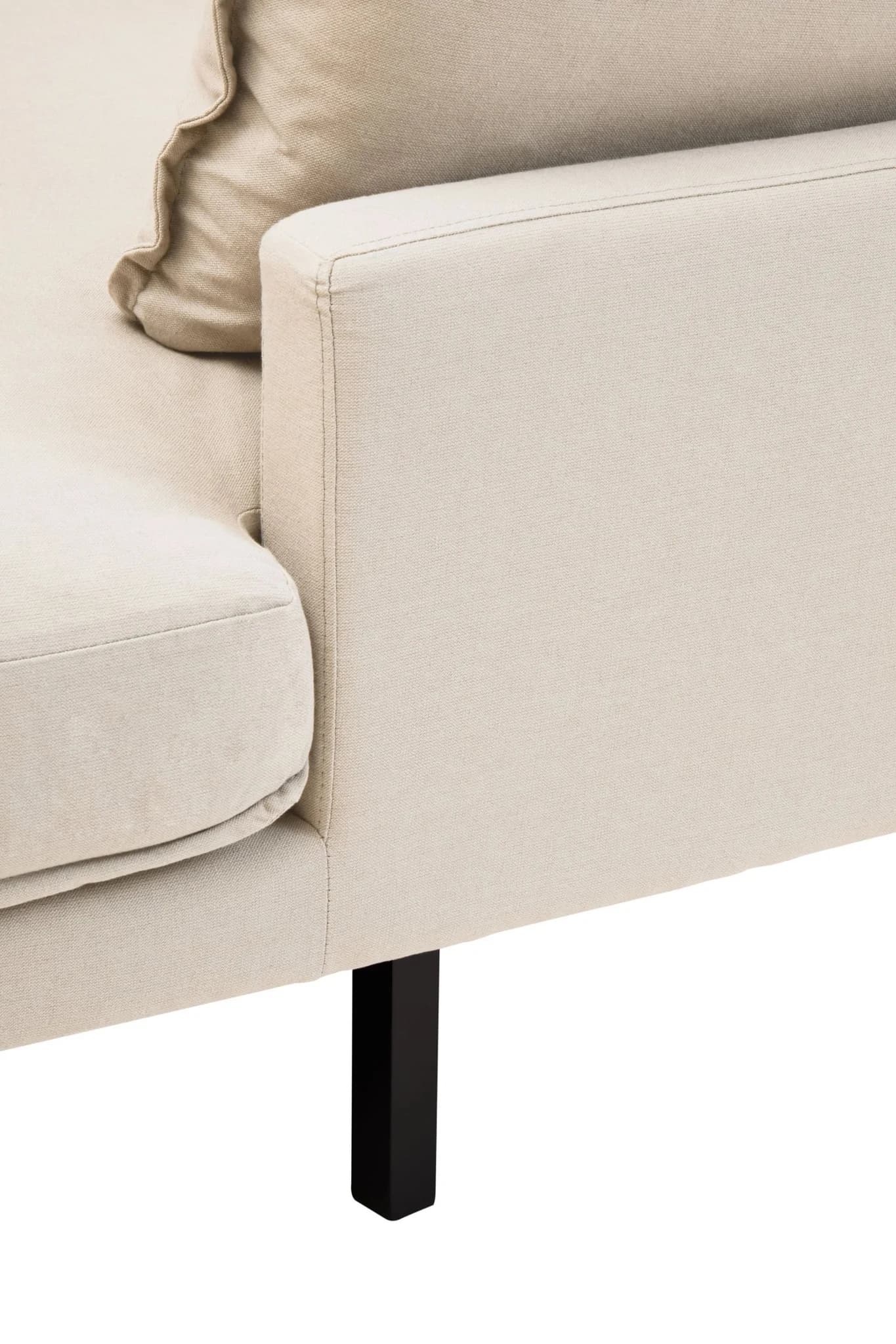 Troyes Cream Three Seat Right Chaise Sofa - Seating, photo 7 of 8