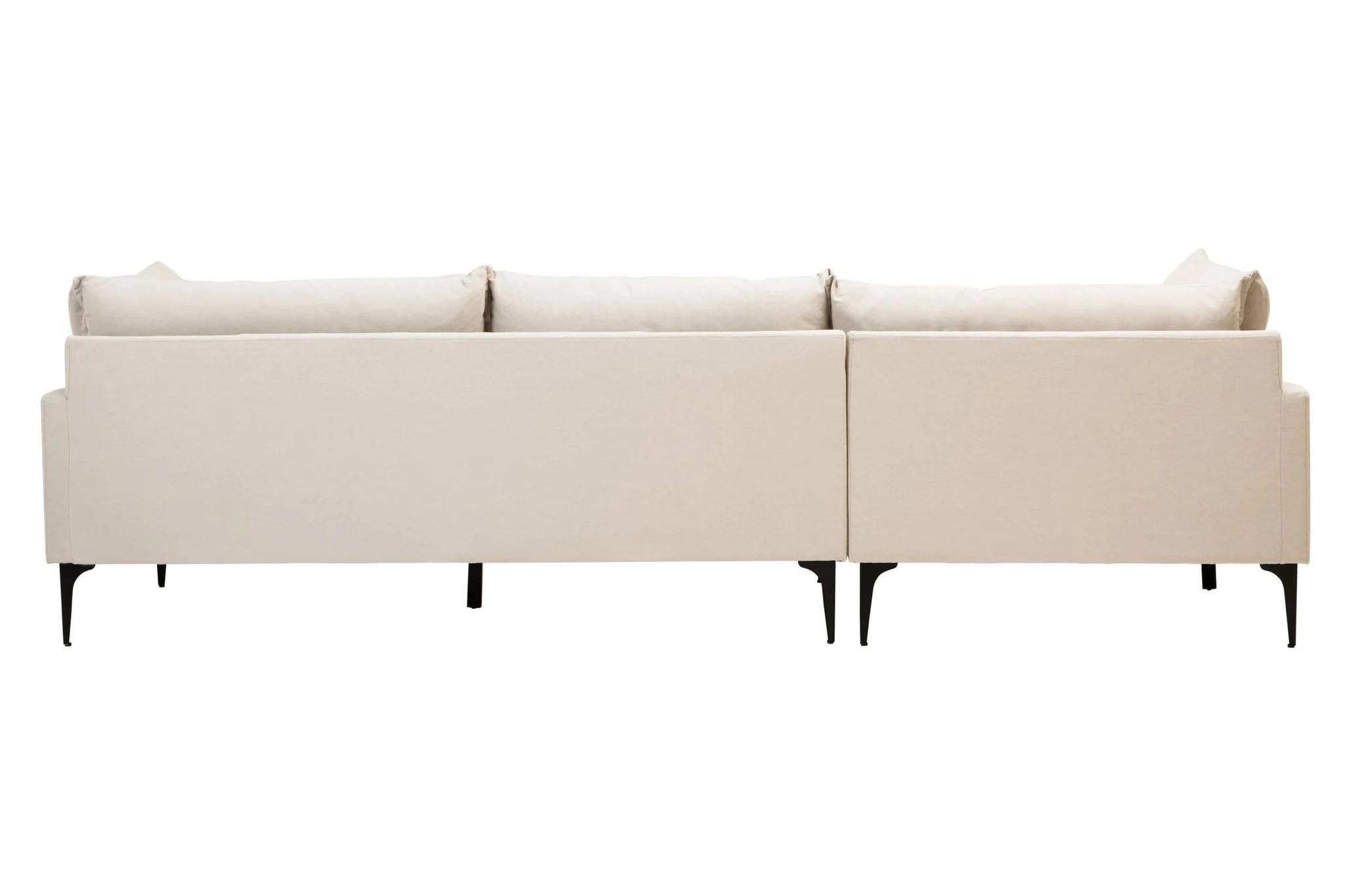 Troyes Cream Three Seat Left Chaise Sofa - Seating, photo 3 of 8