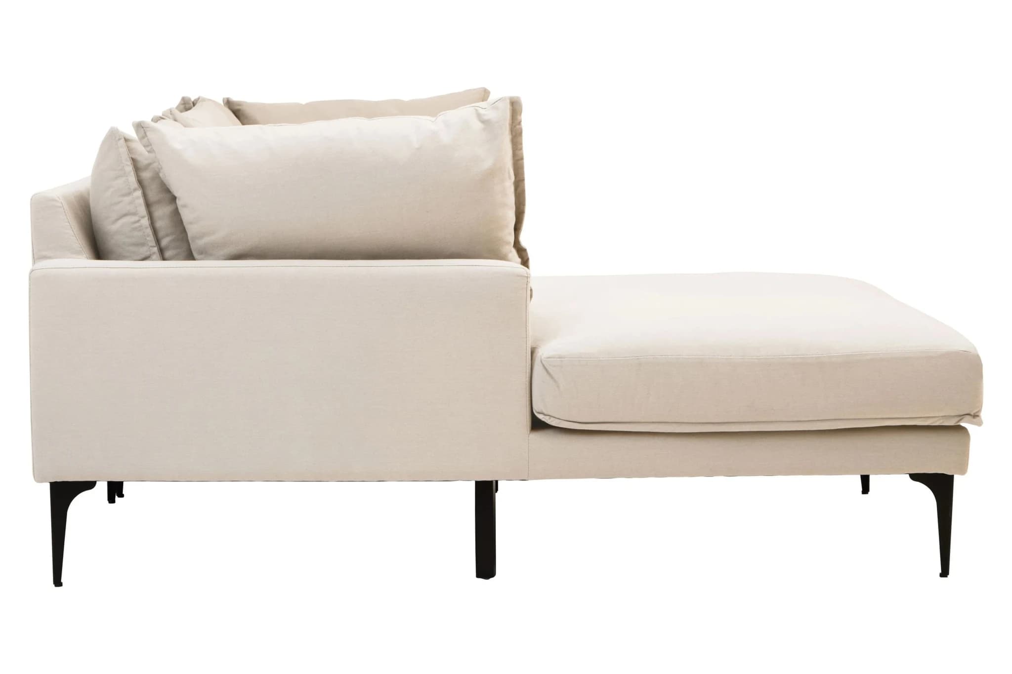 Troyes Cream Three Seat Left Chaise Sofa - Seating, photo 2 of 8